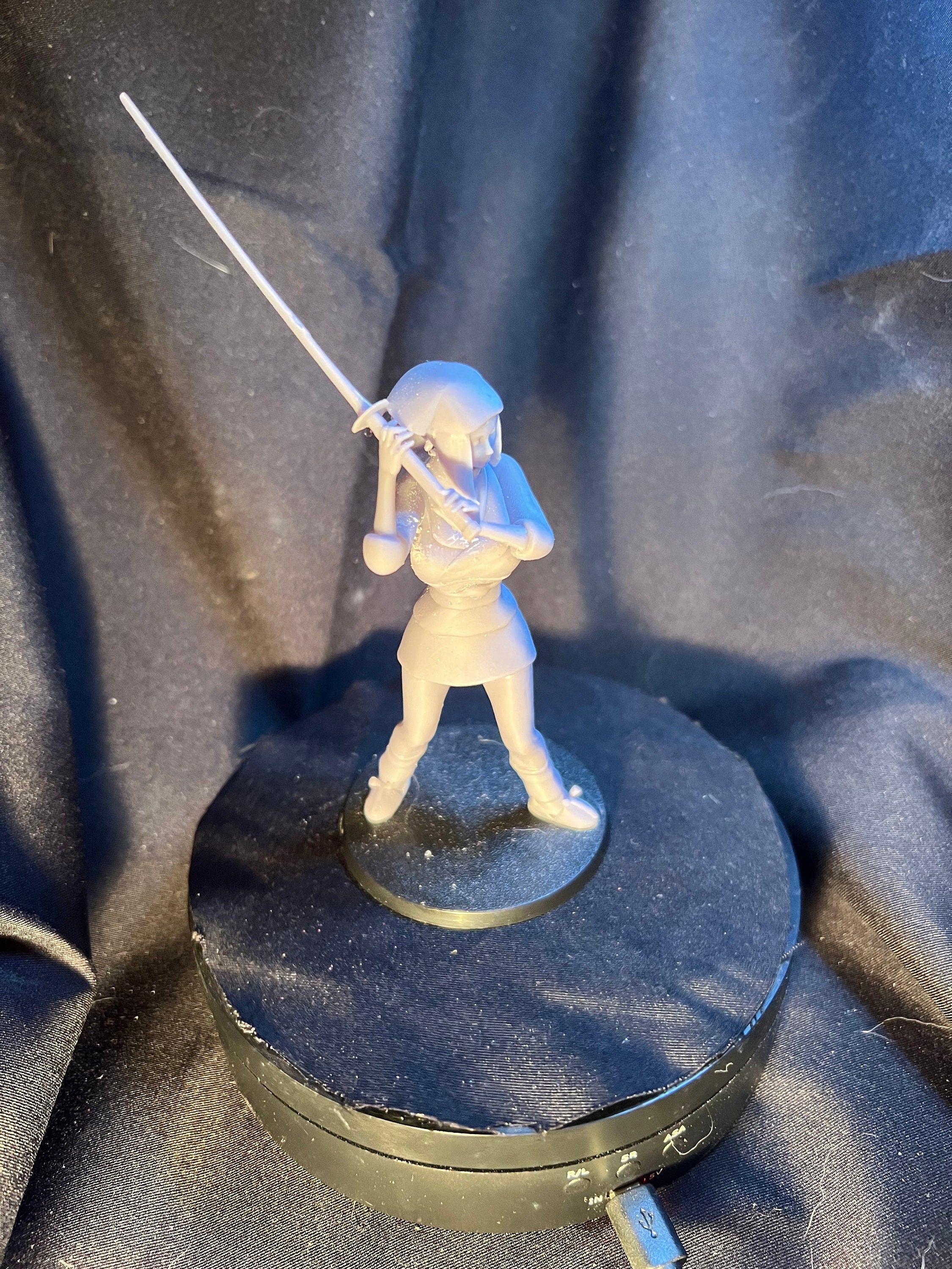 Peasant Japanese Woman Figure / Female with a Sword