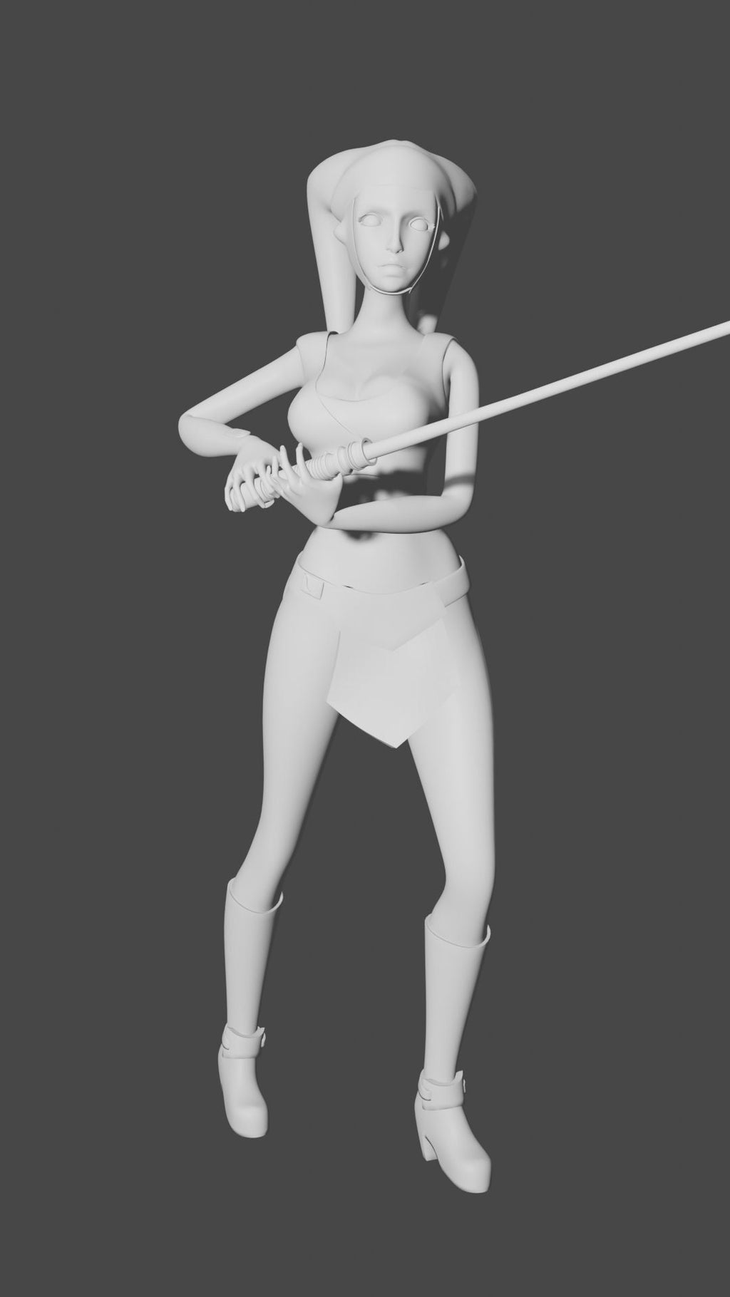 Sexy Alien Warrior Female / Space Wizard Figure Aayla