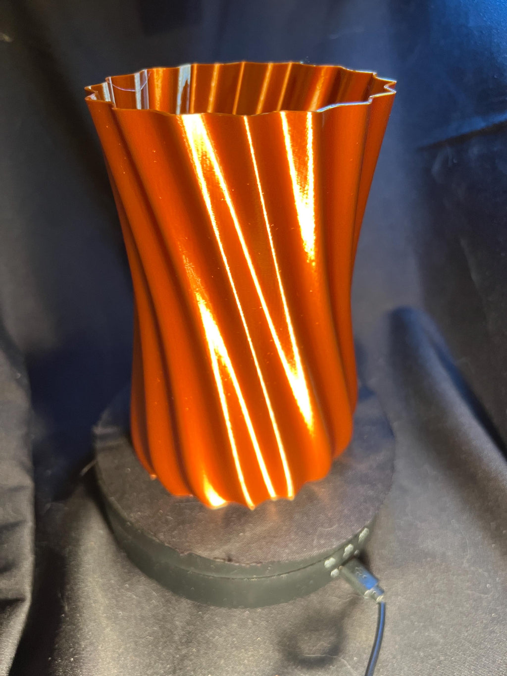Ribbed Decorative Vase
