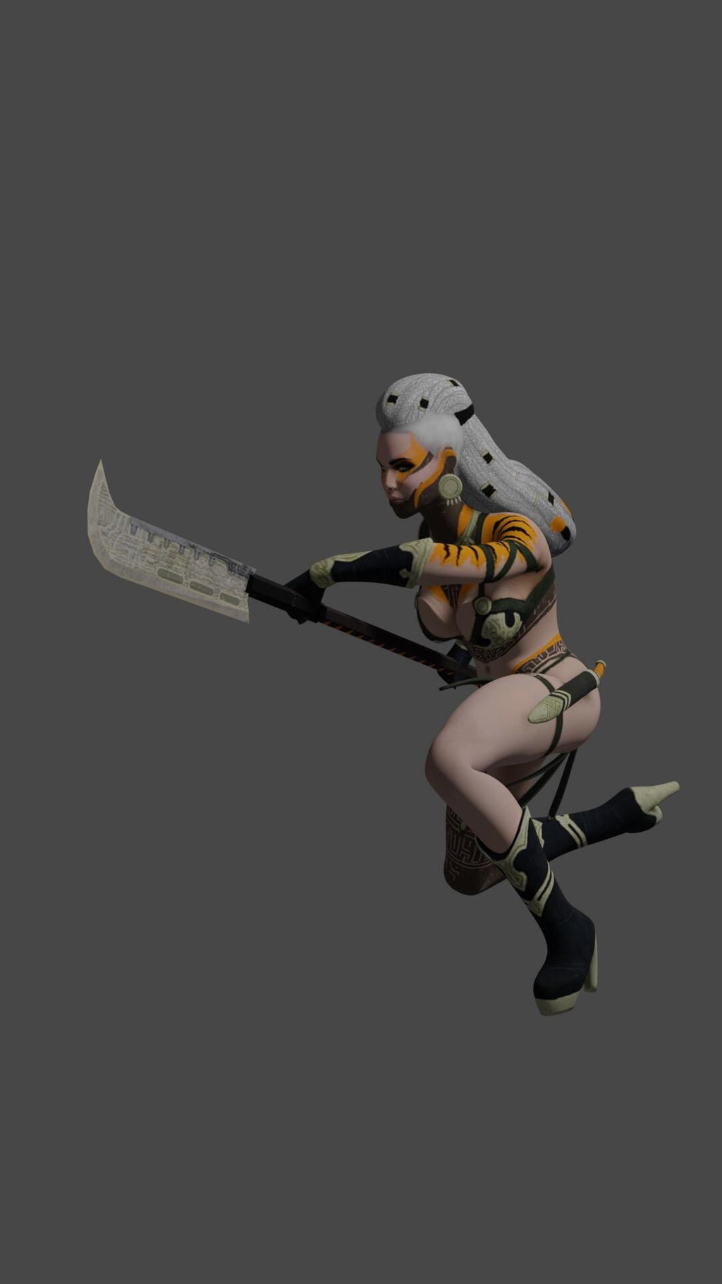 Warrior Woman with a Spear Figure