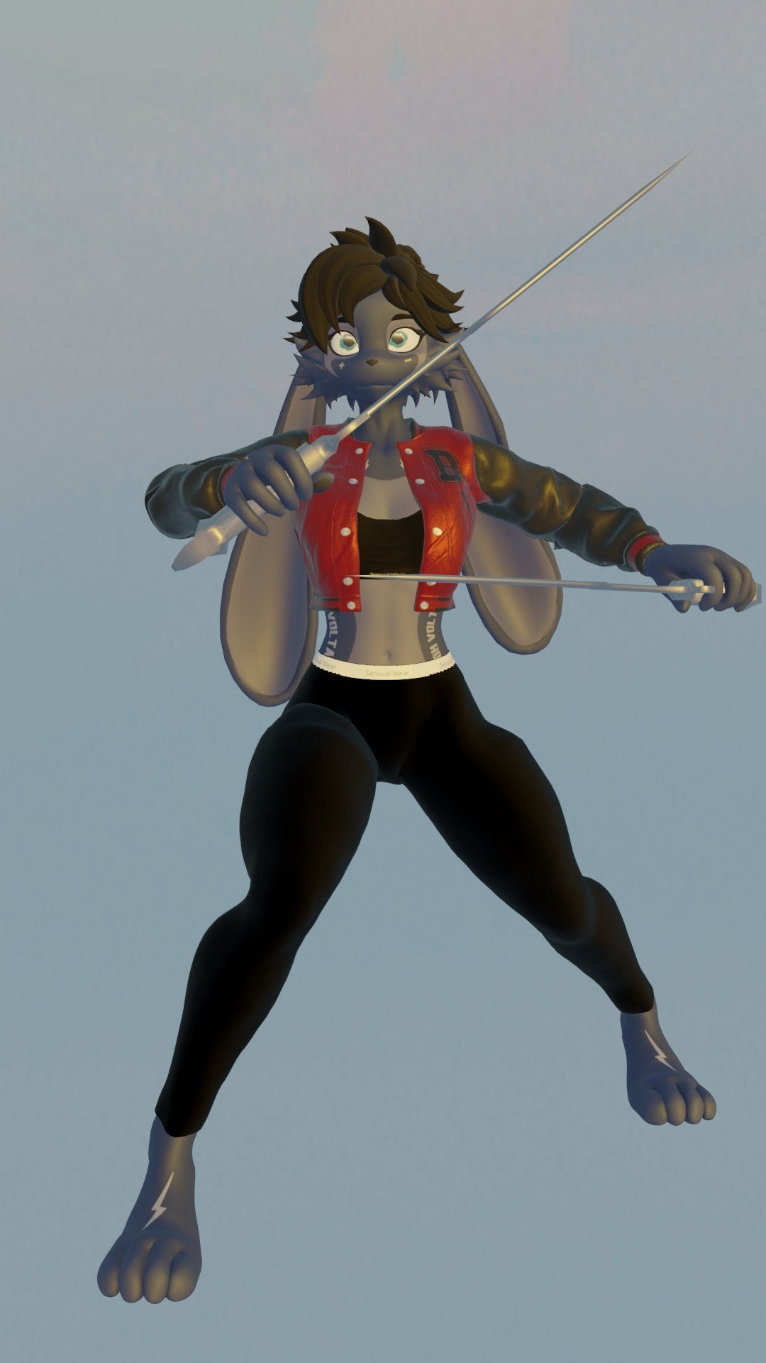 Warrior Rabbit Girl Figure