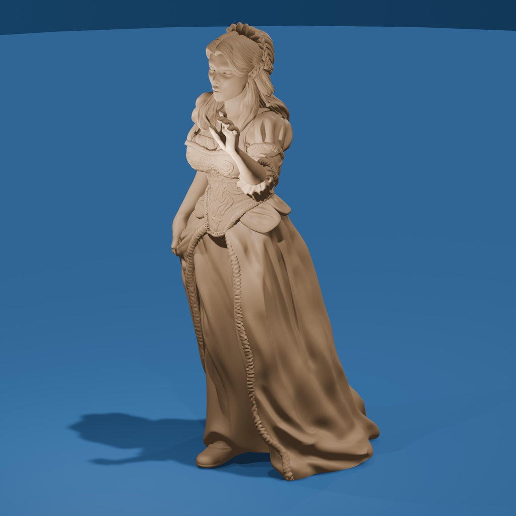 Elf Princess Statue, Fantasy Woman Model