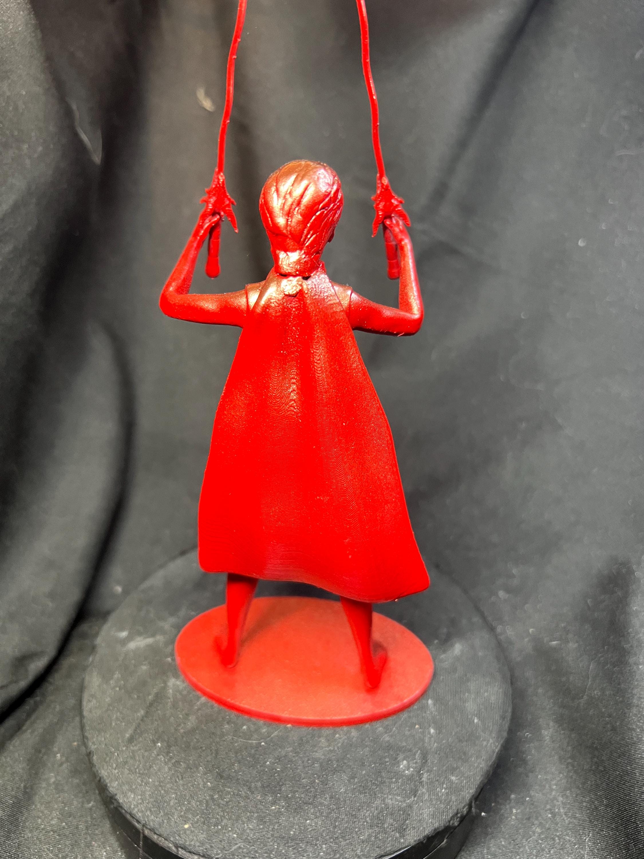 Fierce Warrior Woman – Dual Swords & Flowing Cape