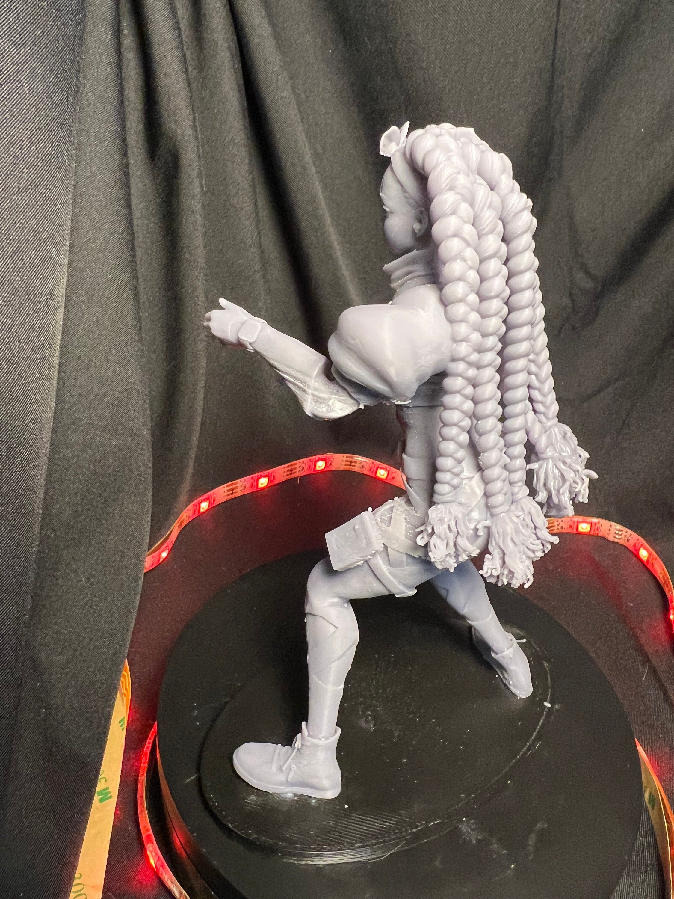 Kimberly Fighting Girl Figure / Woman with Braids from Street Fighter