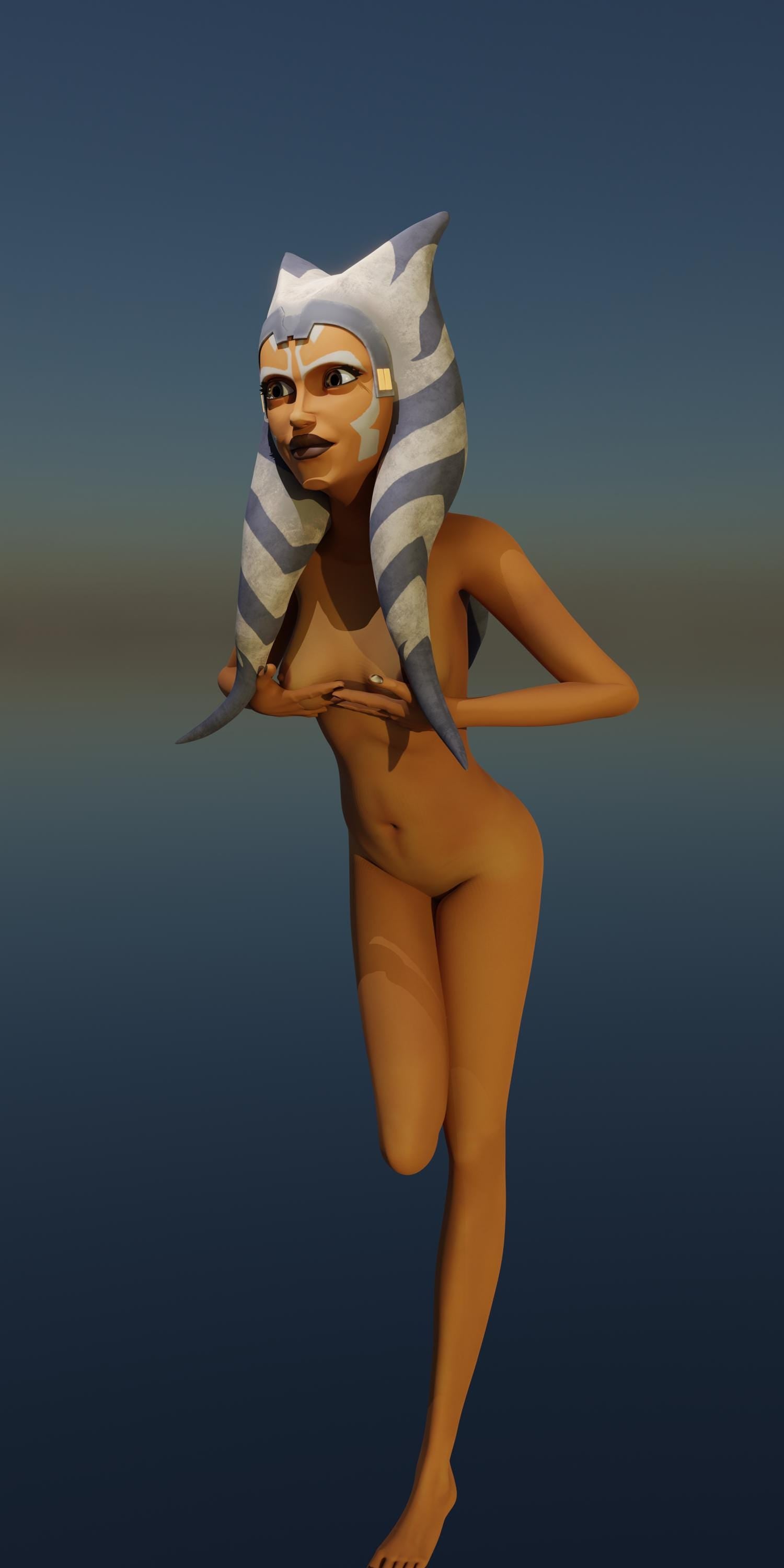 Sexy Alien Fantasy Woman Figurine (Nude)