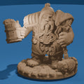 Beer-Drinking Dwarf Warrior / Fantasy Dwarven Figure