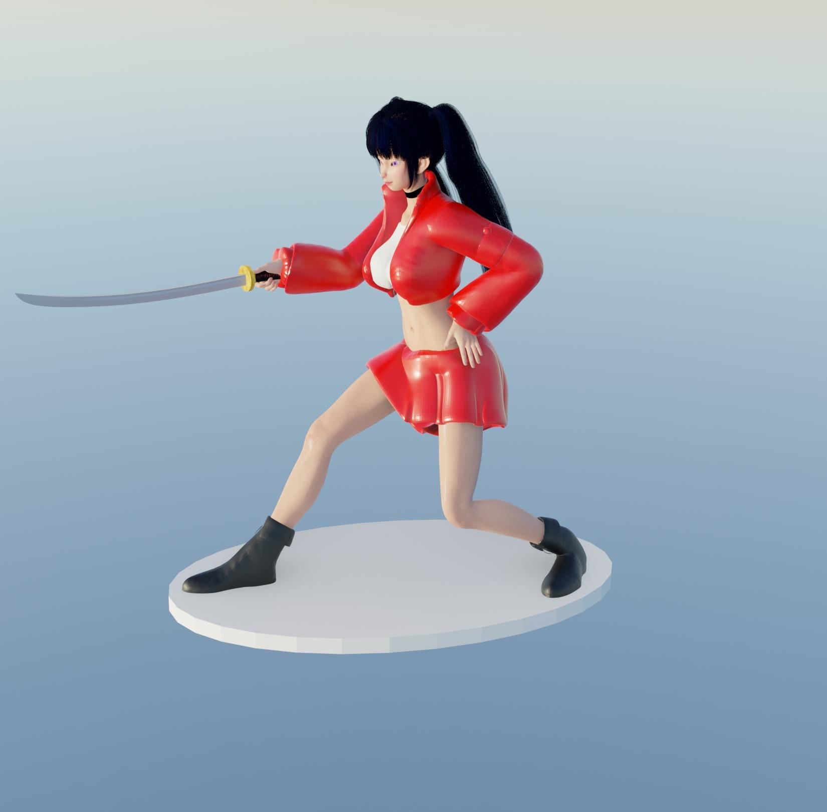 Anime Sword Fighting Girl
