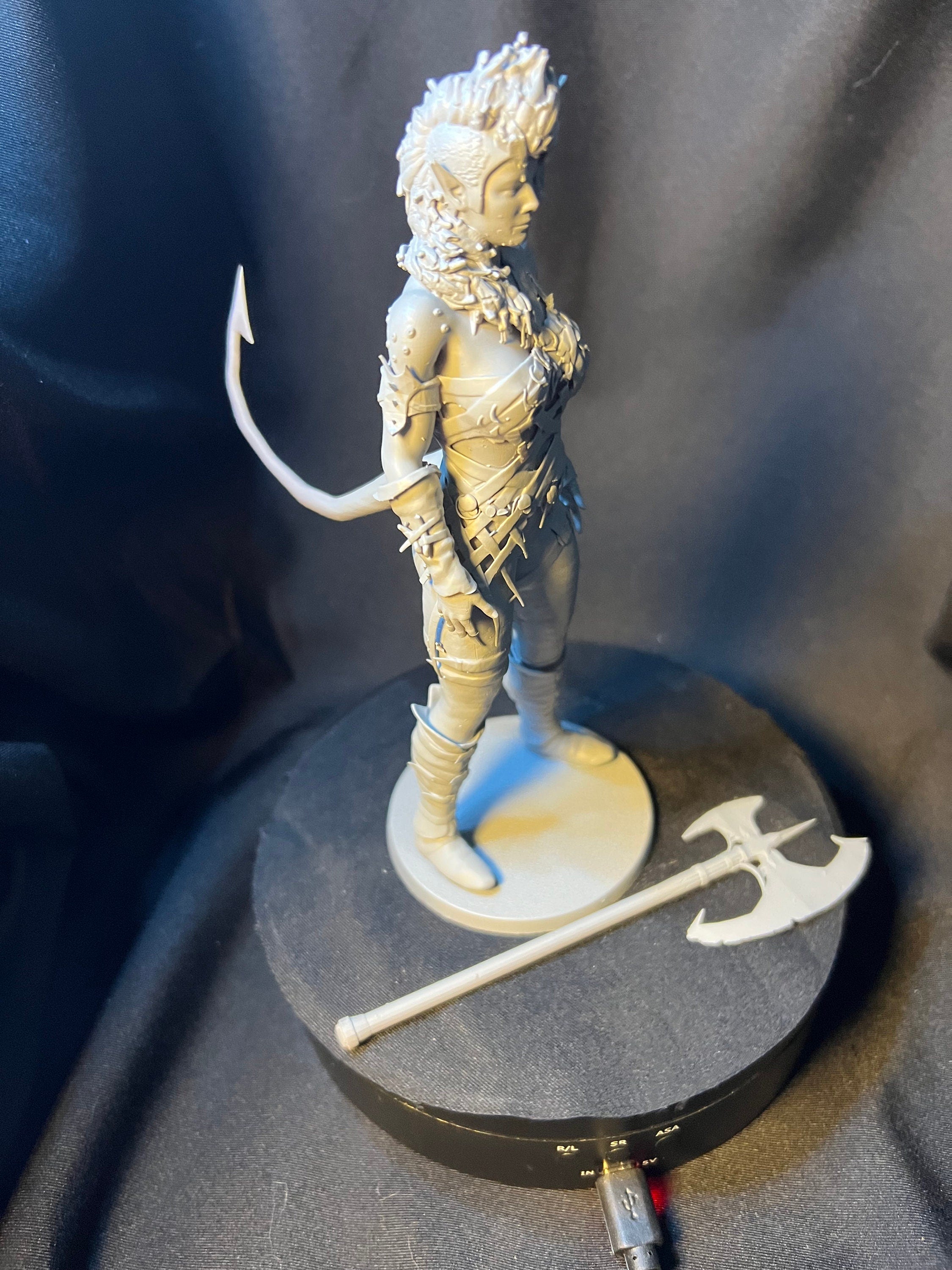 Karlach from Baldurs Gate 3 Figure /  Tiefling Barbarian Figurine