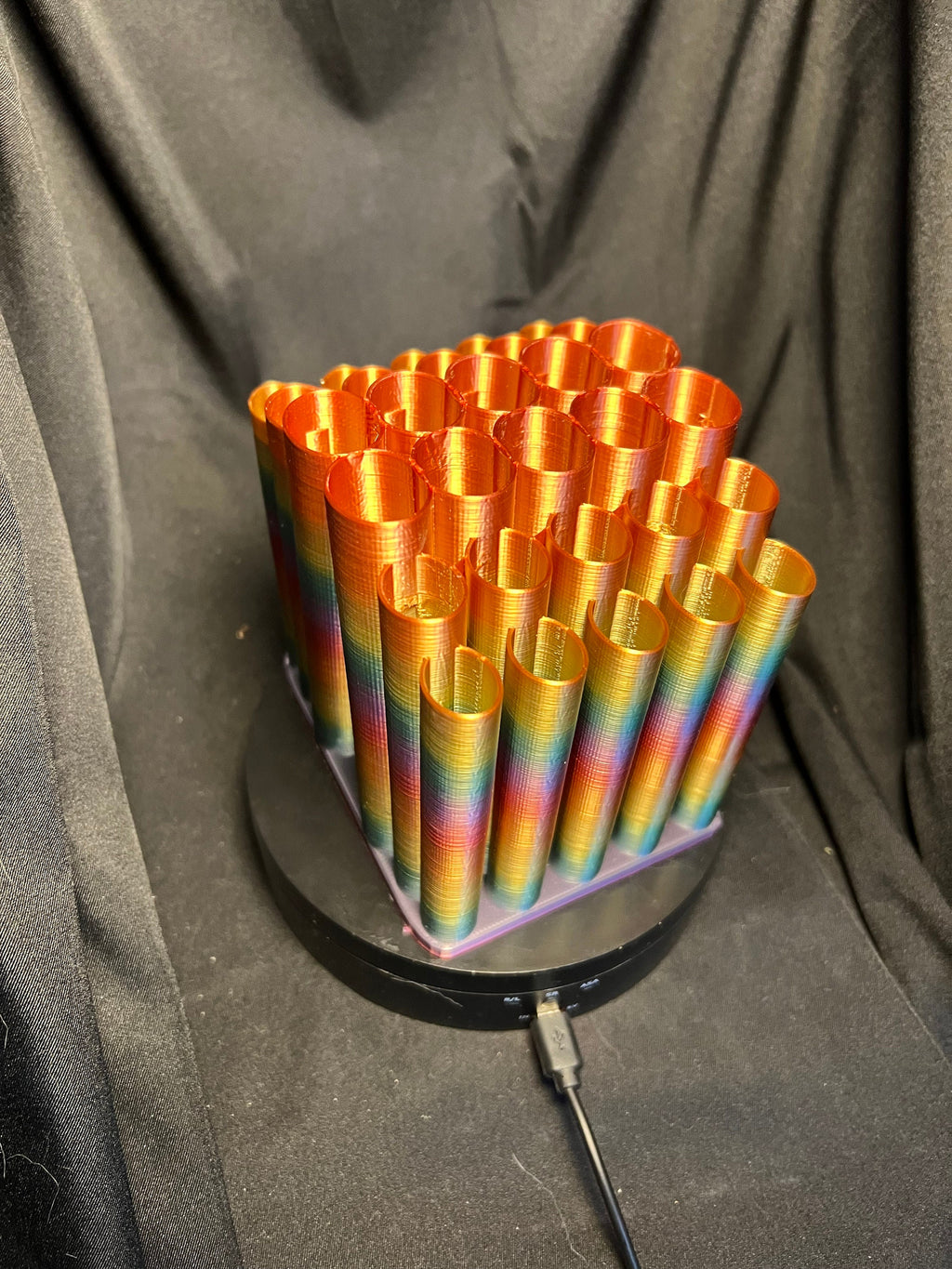 Tubular 30 section Brush and Pencil Holder
