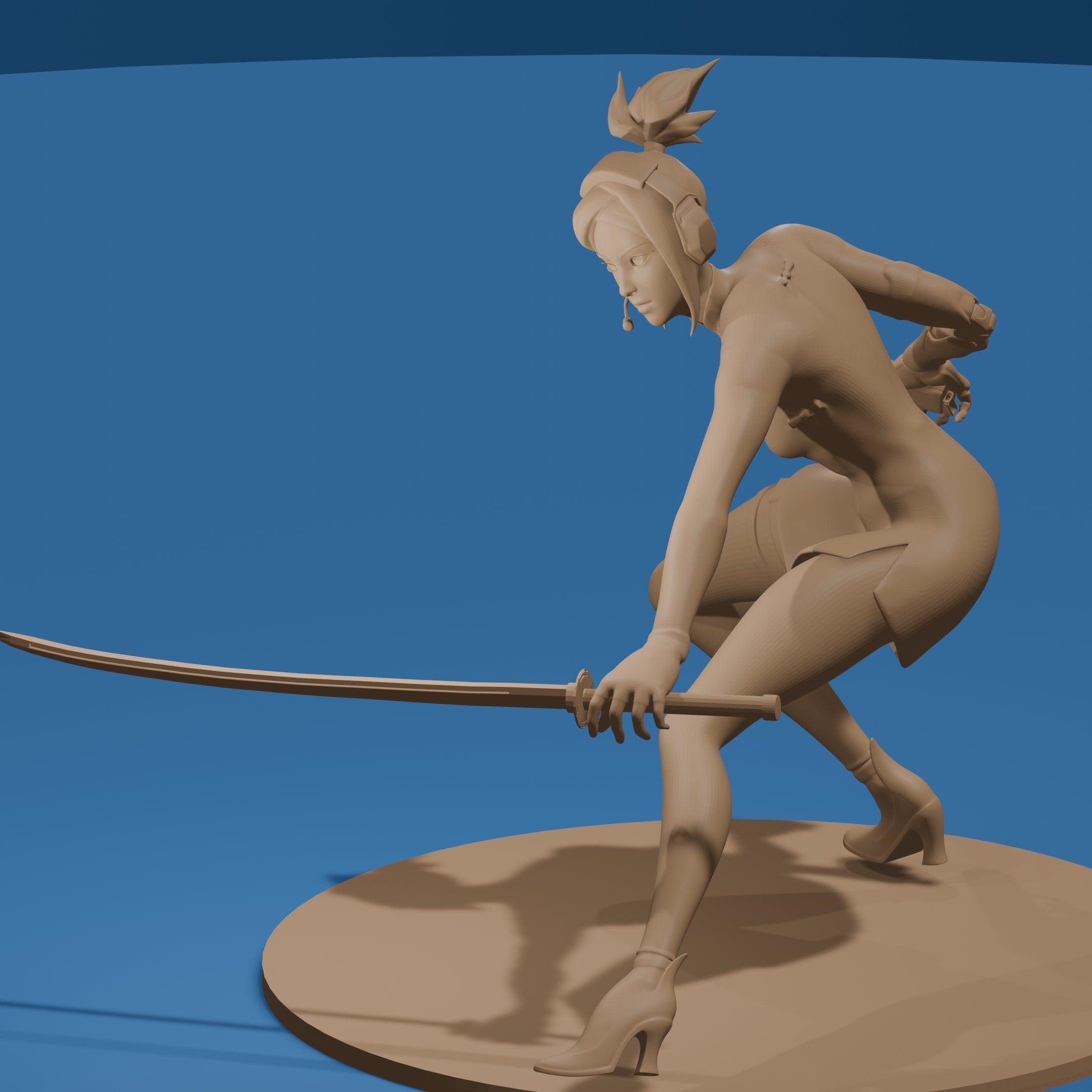 Cyborg Ninja Woman / Future Fantasy Warrior Figure