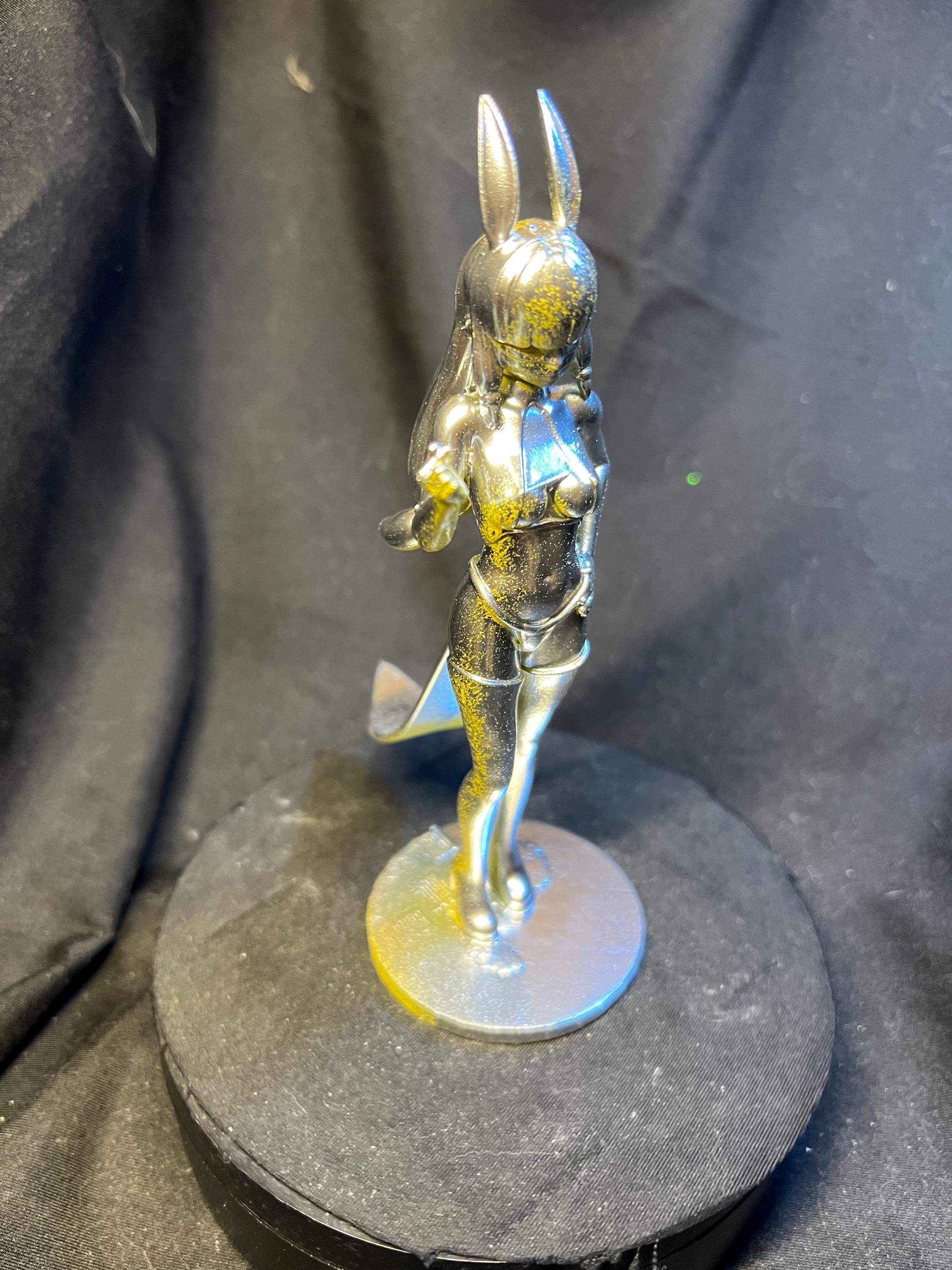 Seductive Superhero Bunny Girl Stylized Furry Heroine