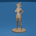 Seductive Witch with Wand