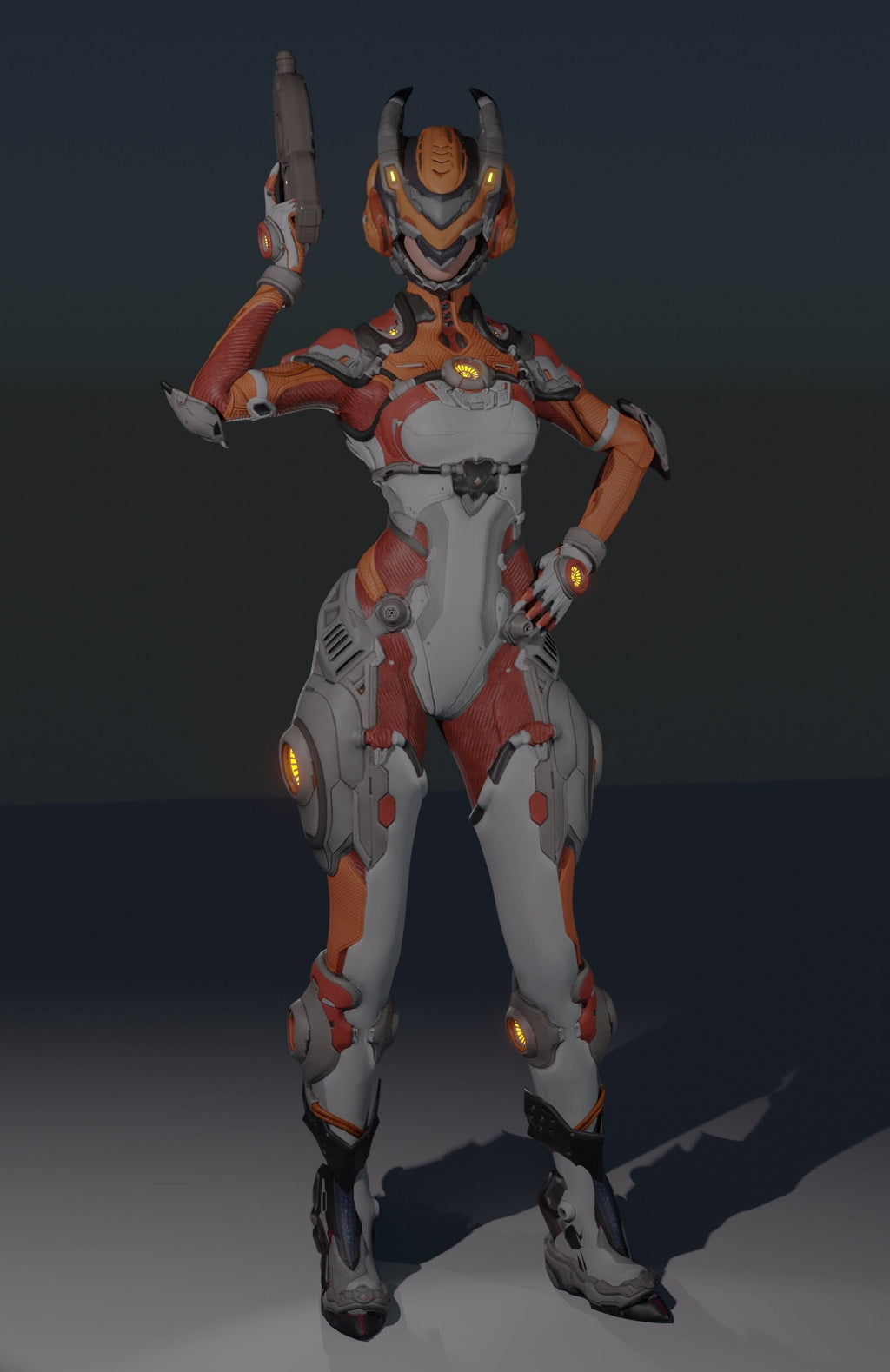 Sci-fi Bunny Figure / Video Game Character