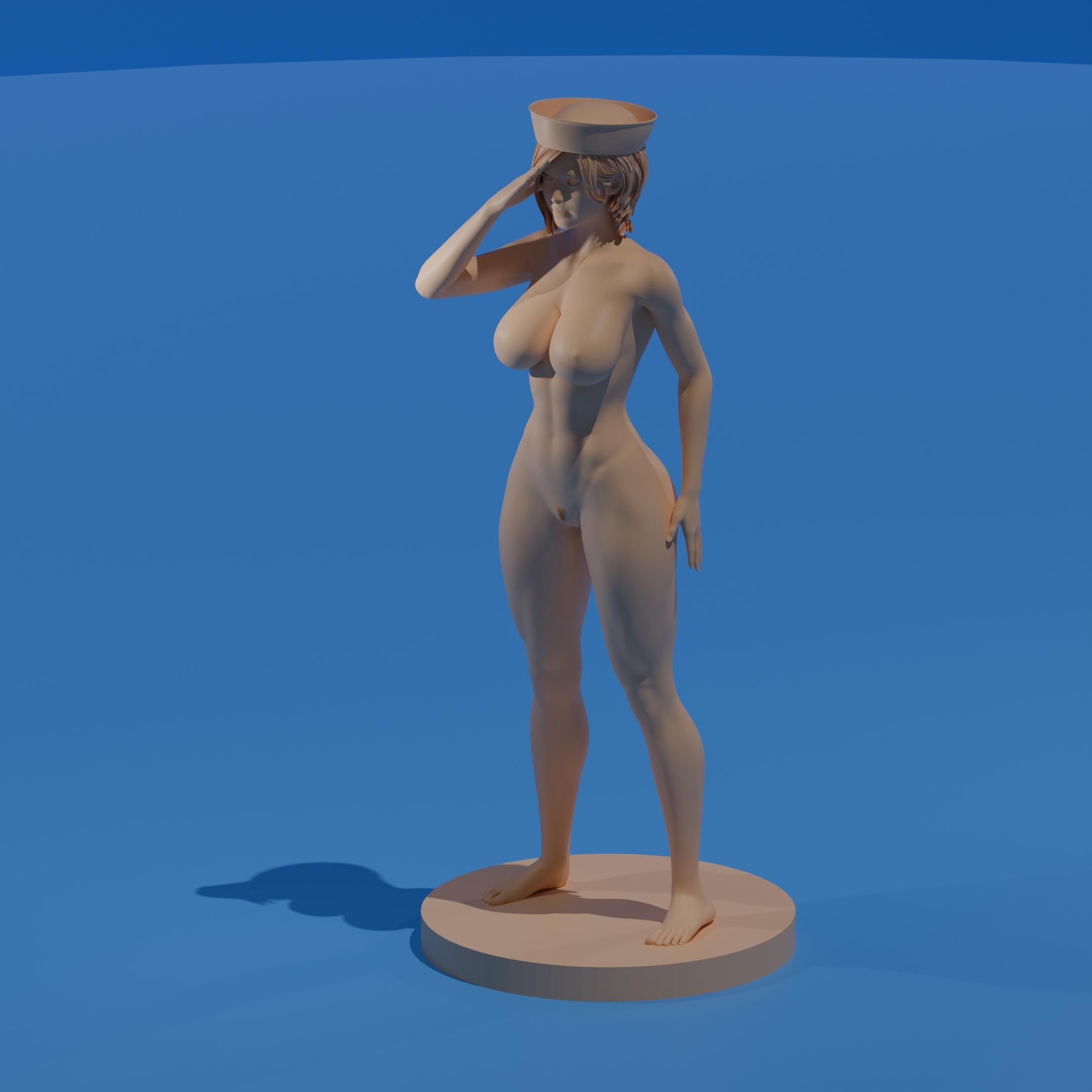 Sexy Sailor Woman Figure / Clothed or Nude Model