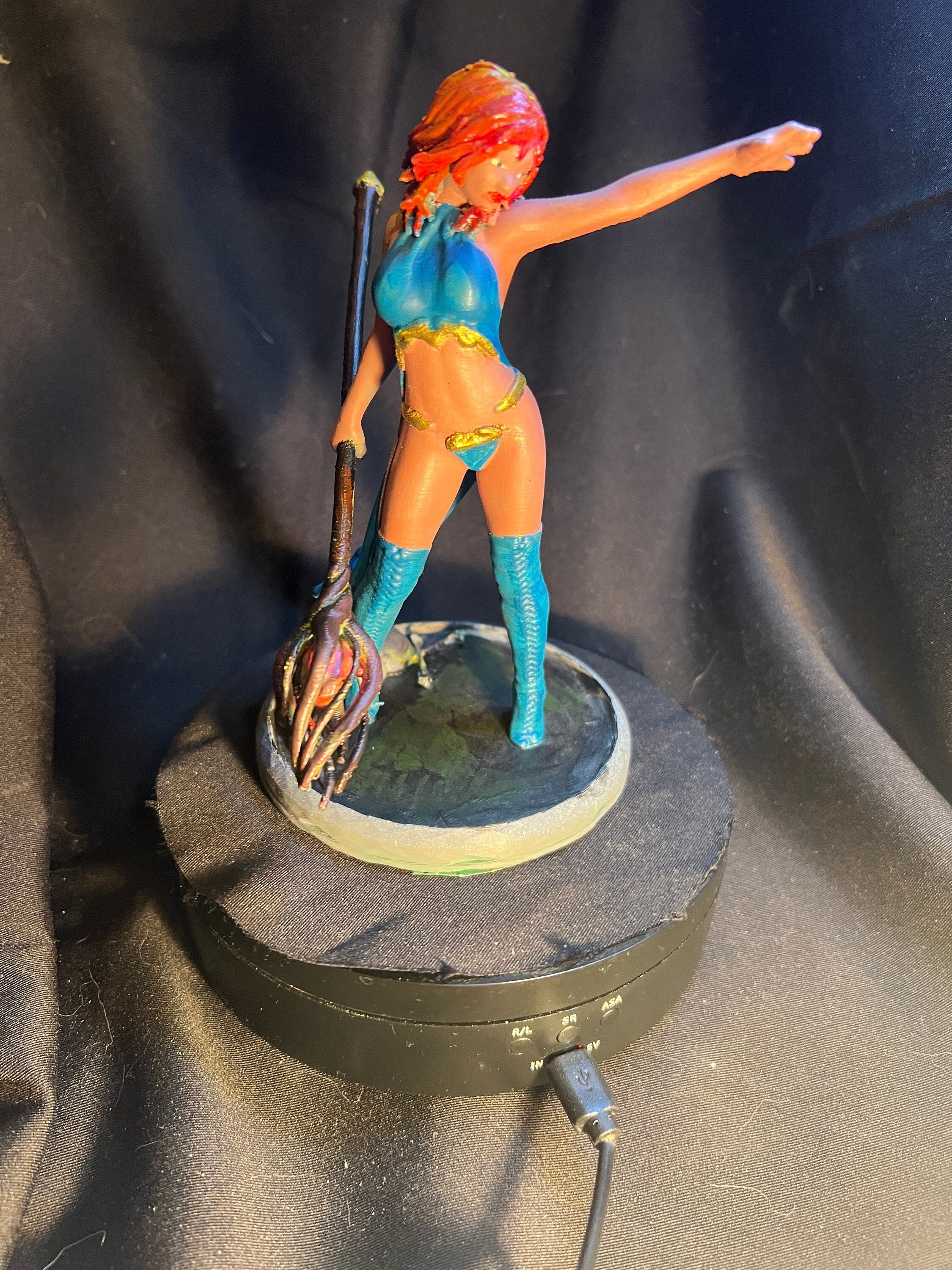 Fantasy Evoker Figure /  Female Mage Model