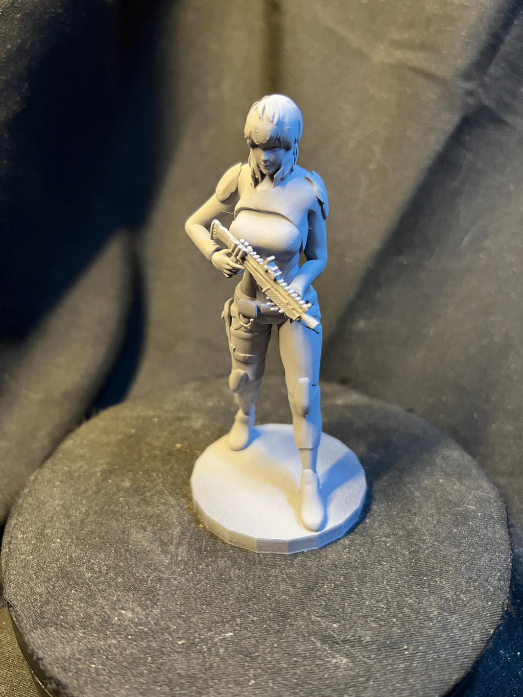 Futuristic Fighter Woman with Shotgun