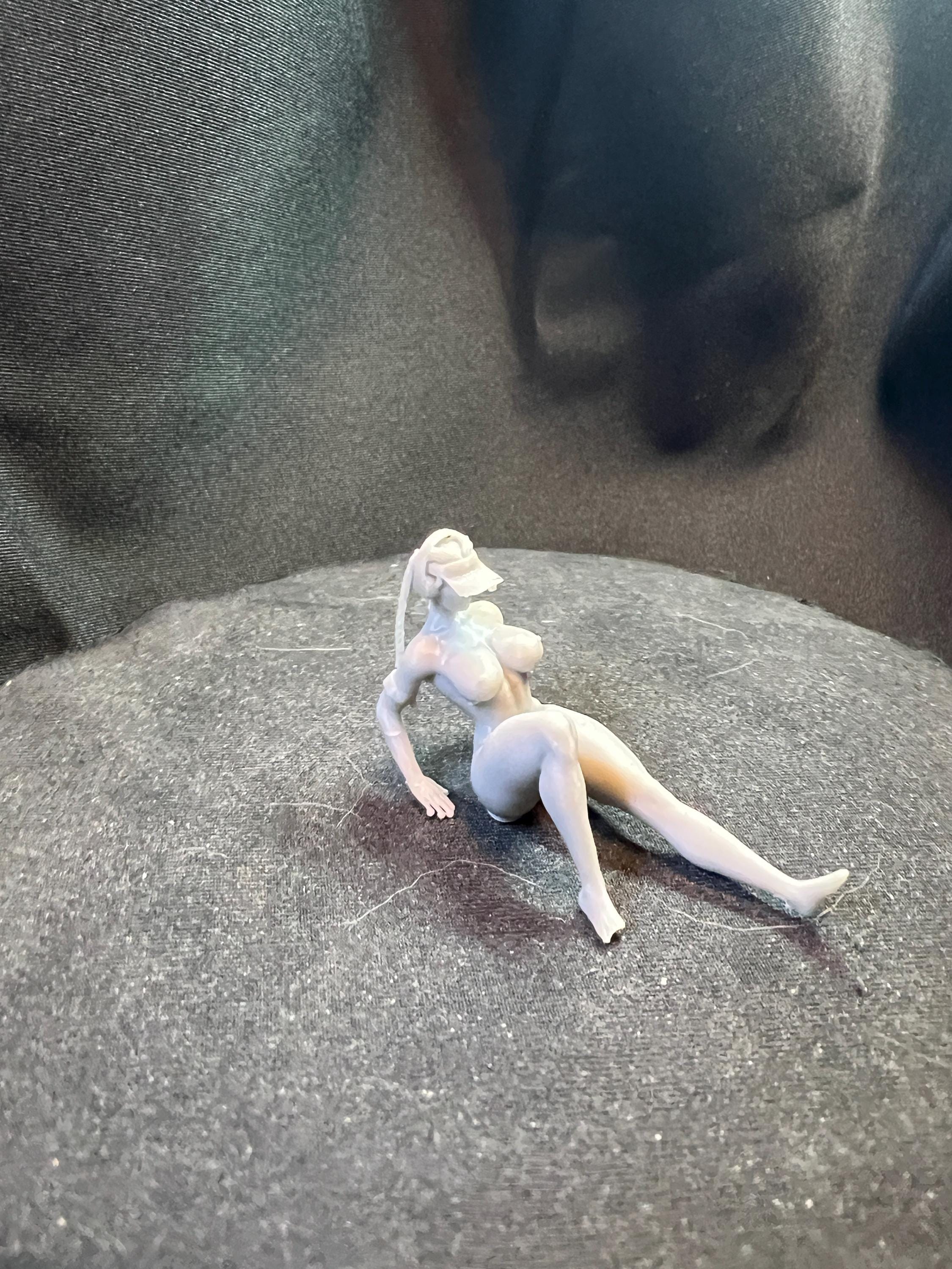 Curvy Nude Woman Loba Reclining