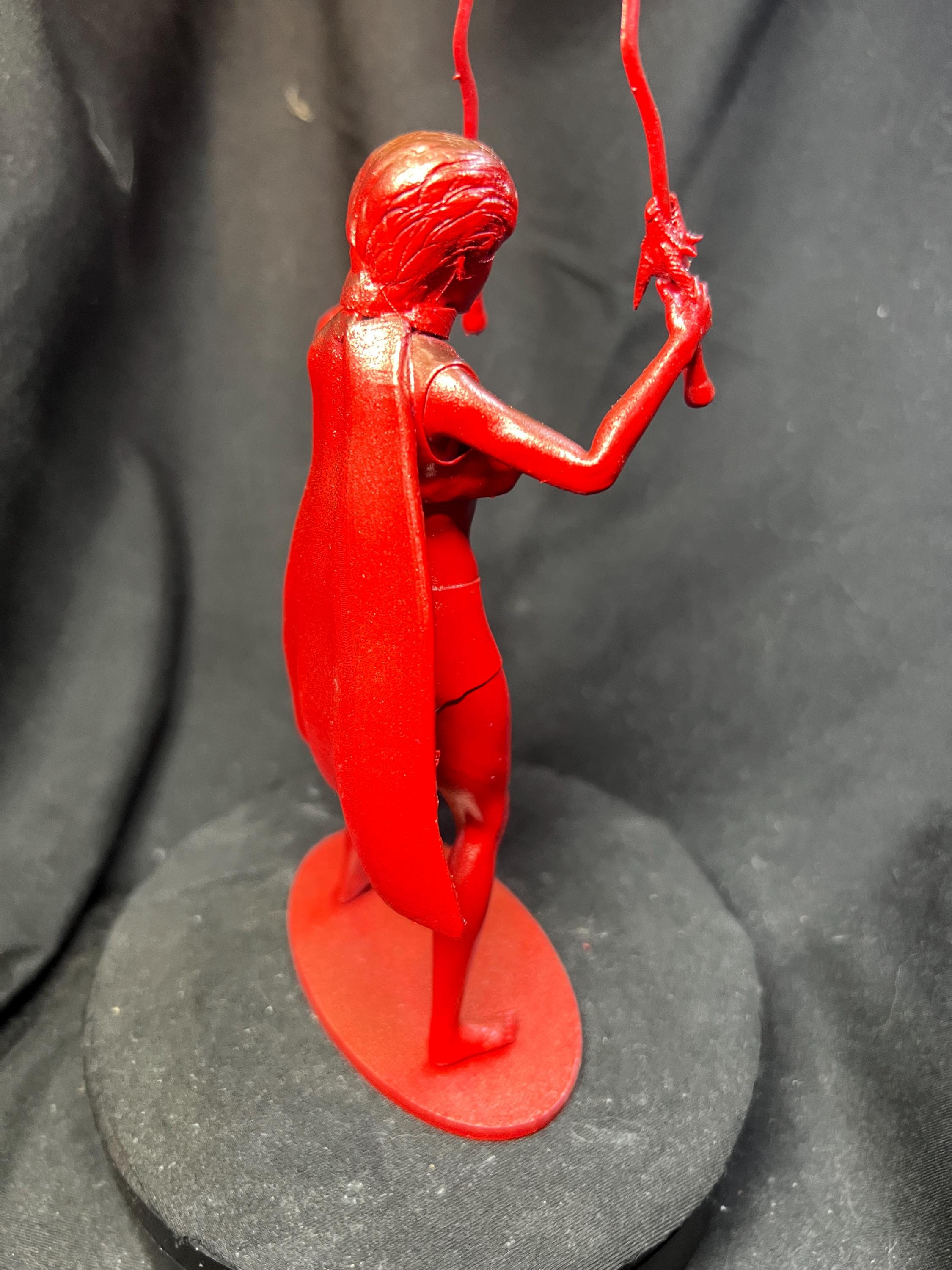 Fierce Warrior Woman – Dual Swords & Flowing Cape