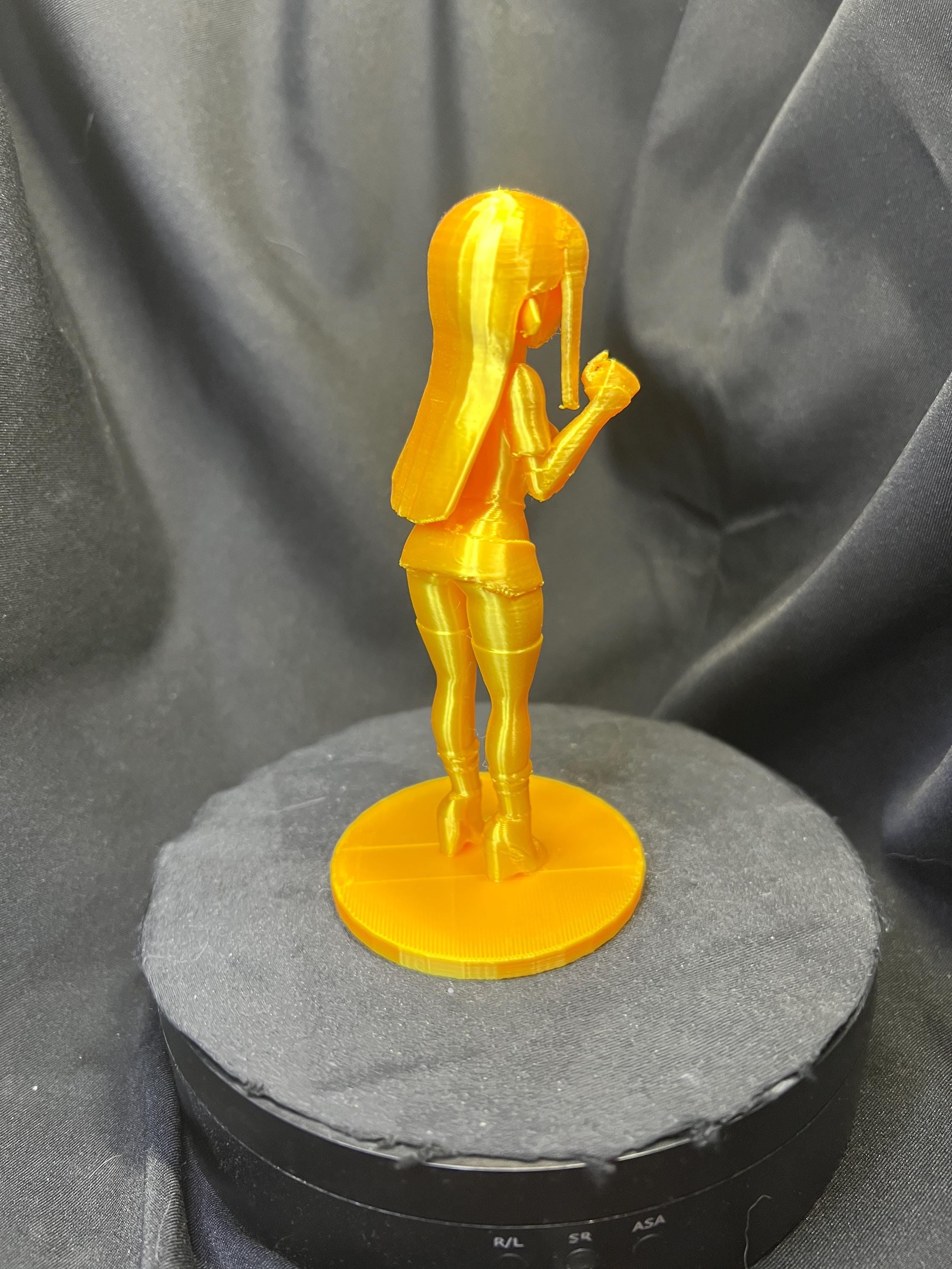 3D Printed Whimsical Gnome Woman Character Model – Fantasy Collectible Figurine