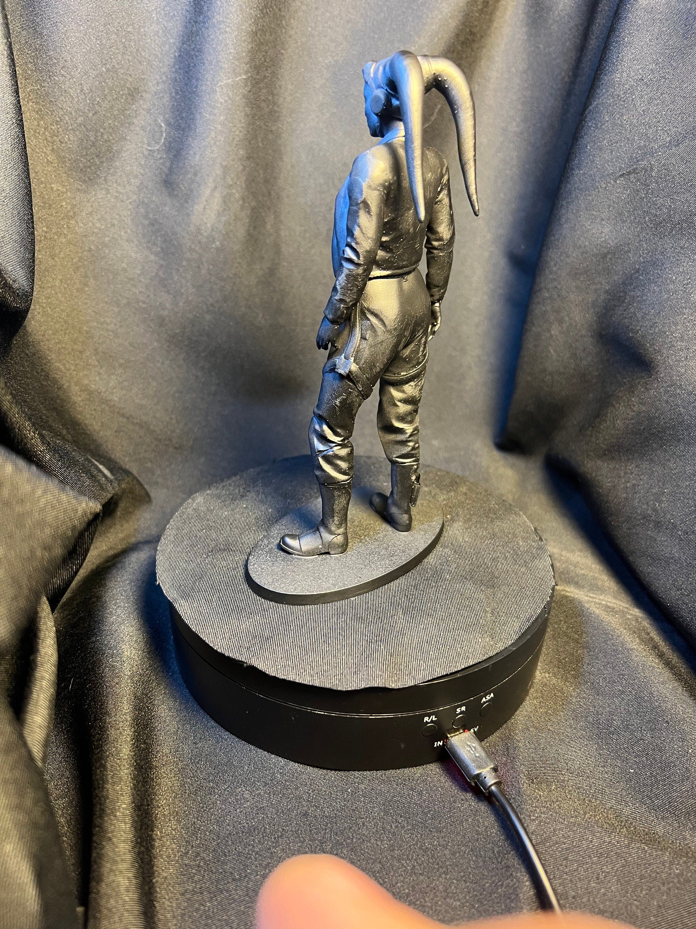 3D Printed Female Space Alien Pilot Figure, Sci-Fi Collectible