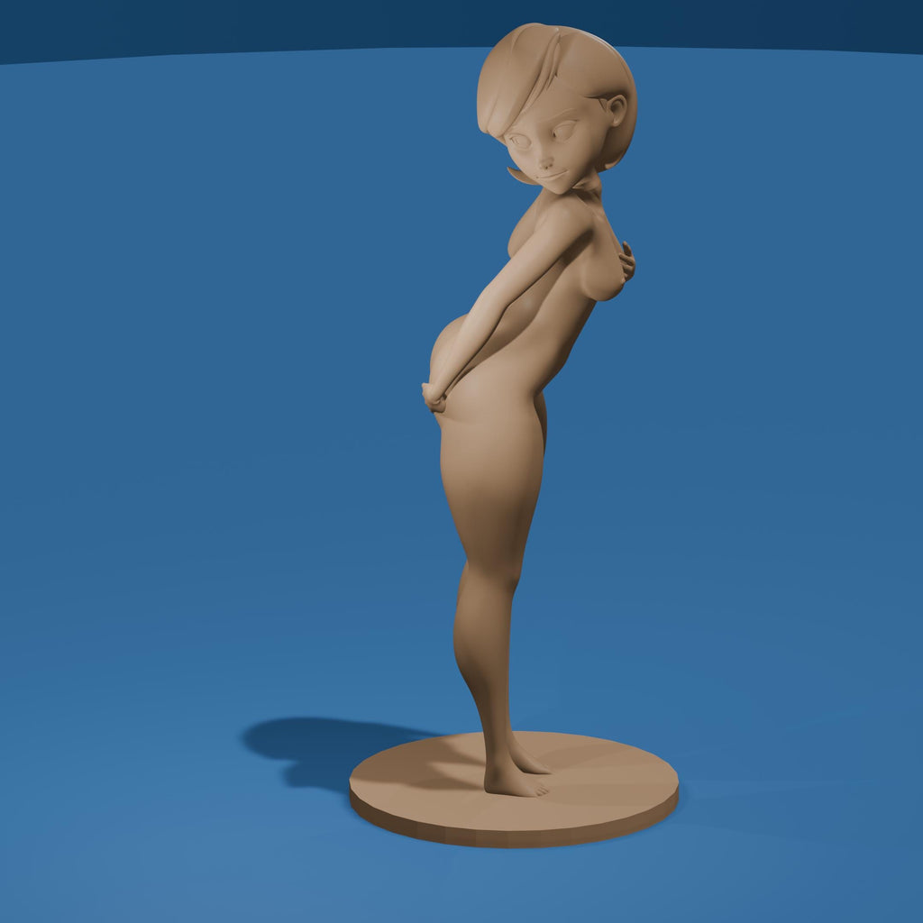 Nude Toon Mom Model / Hot Anime Mommy Figure
