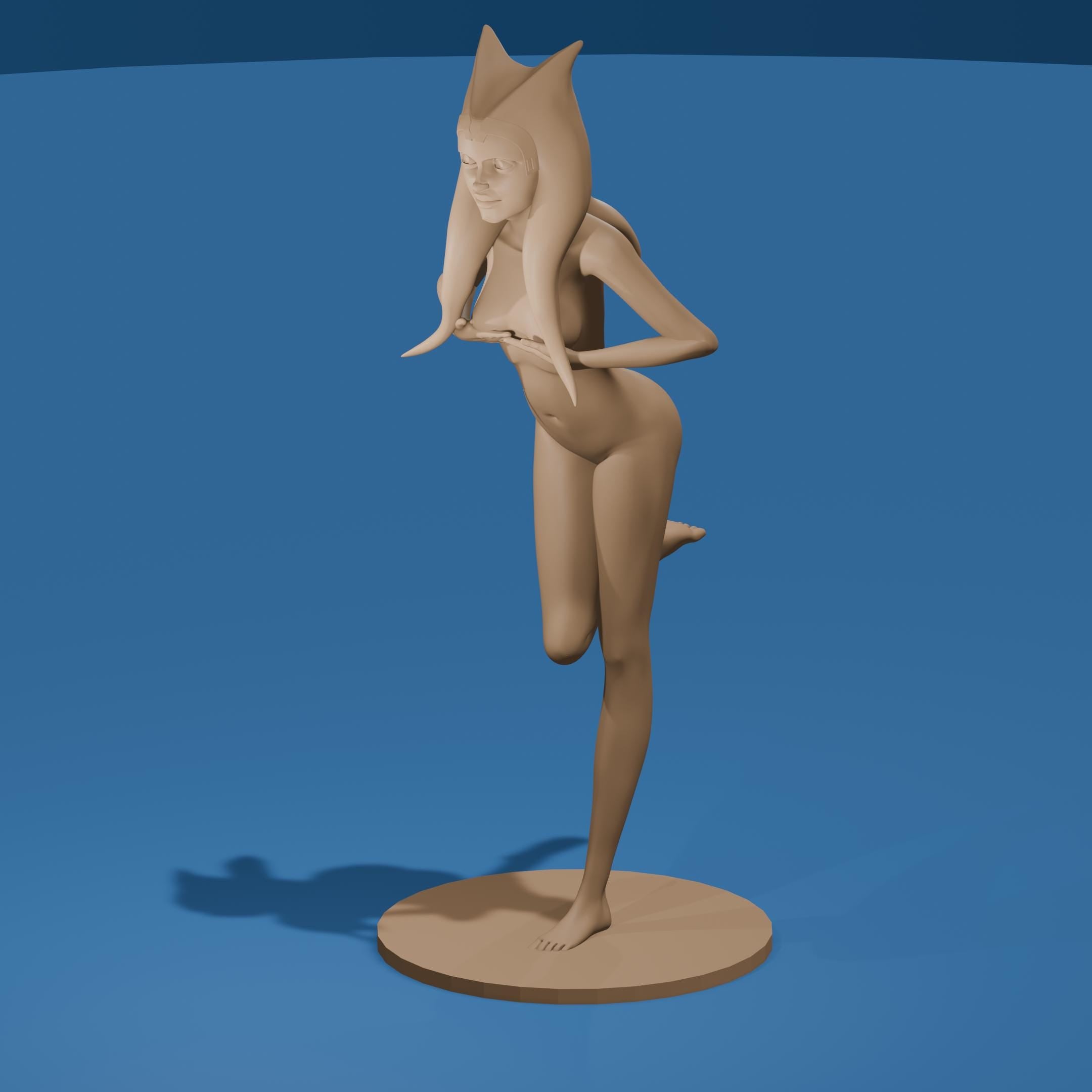 Sexy Alien Fantasy Woman Figurine (Nude)