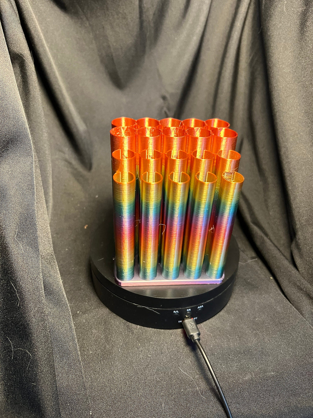 Tubular 30 section Brush and Pencil Holder
