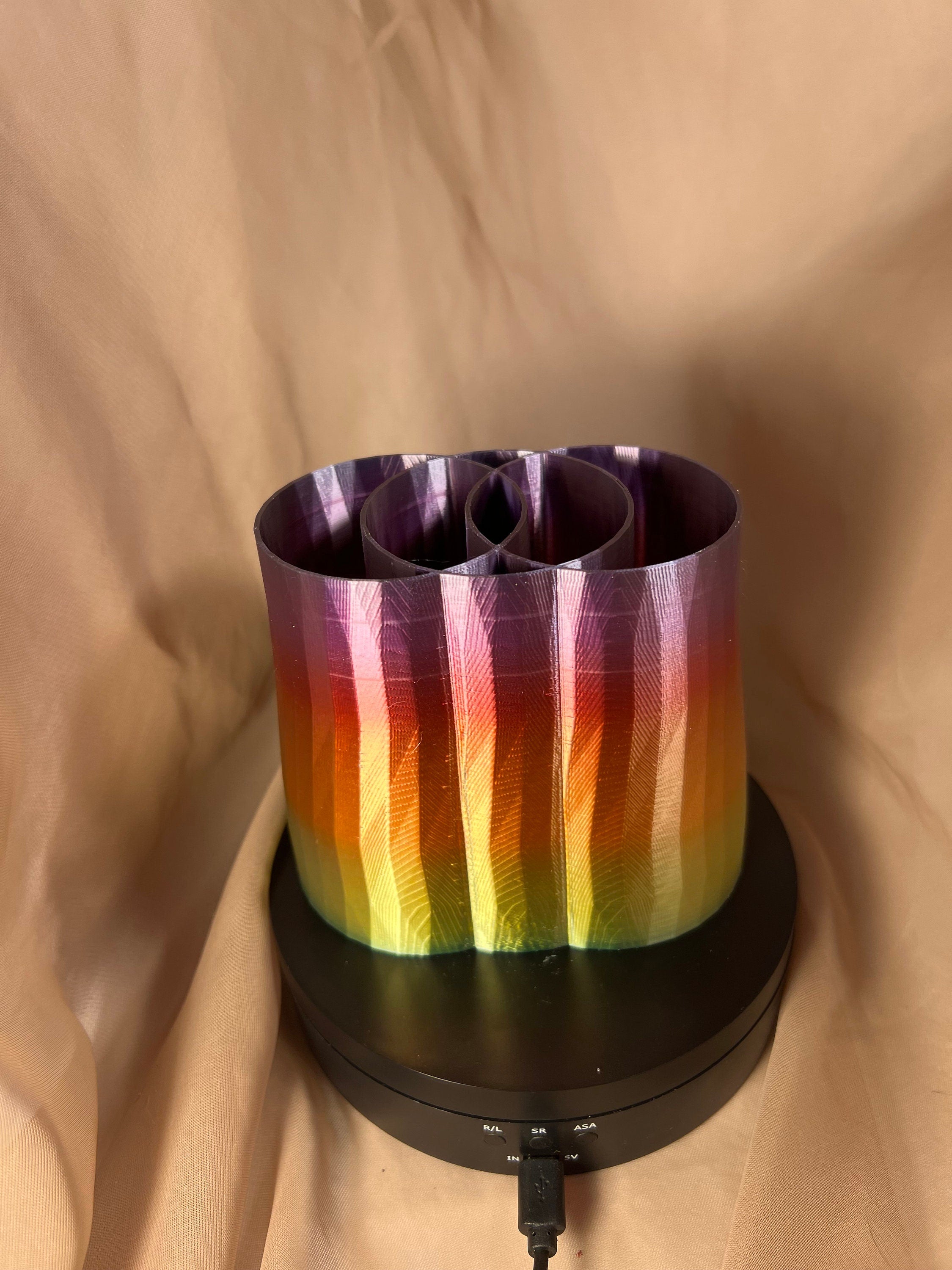 3 way Divided Pencil Holder/ Desktop Pen Holder