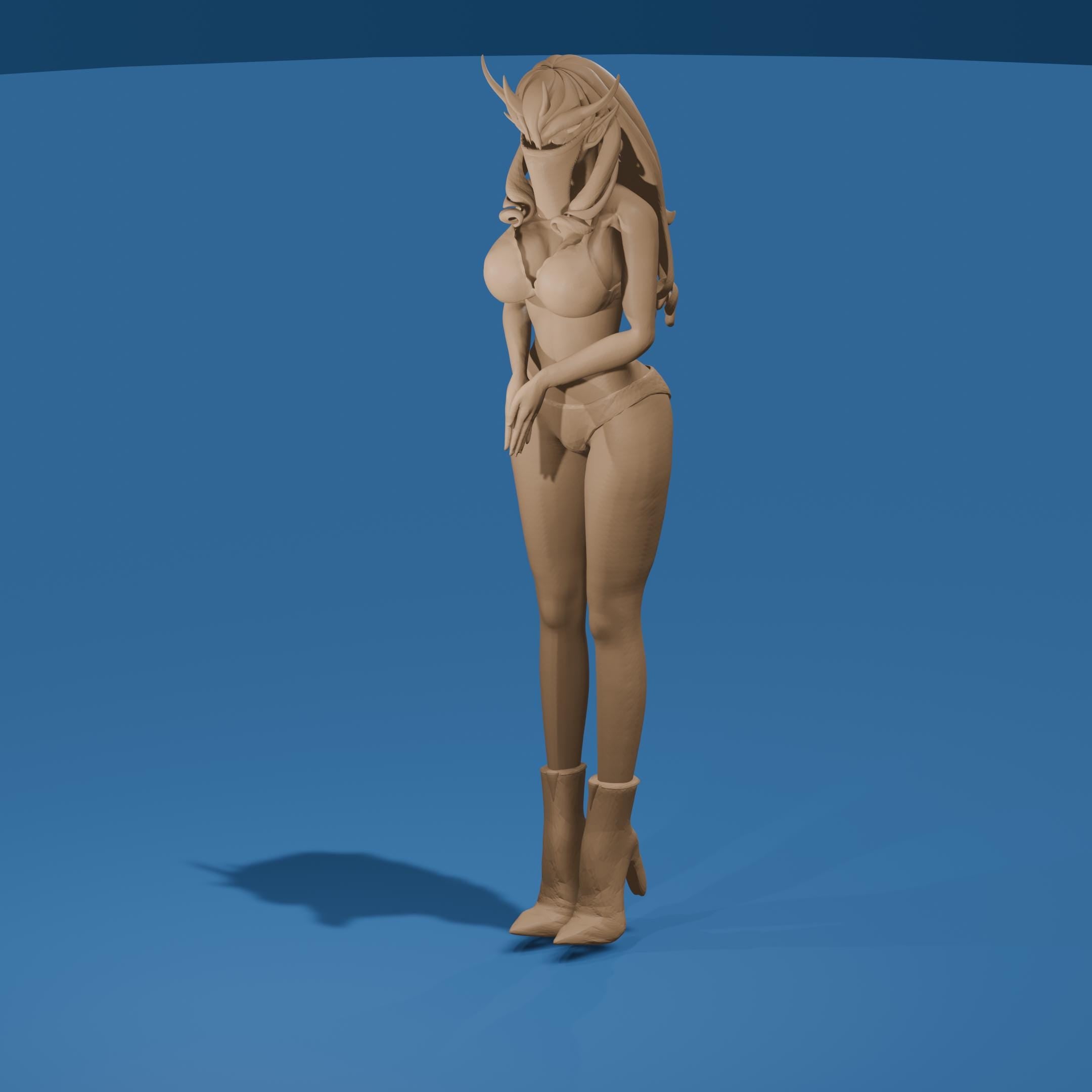 Kasidora From Subverse // Sexy Woman Figure