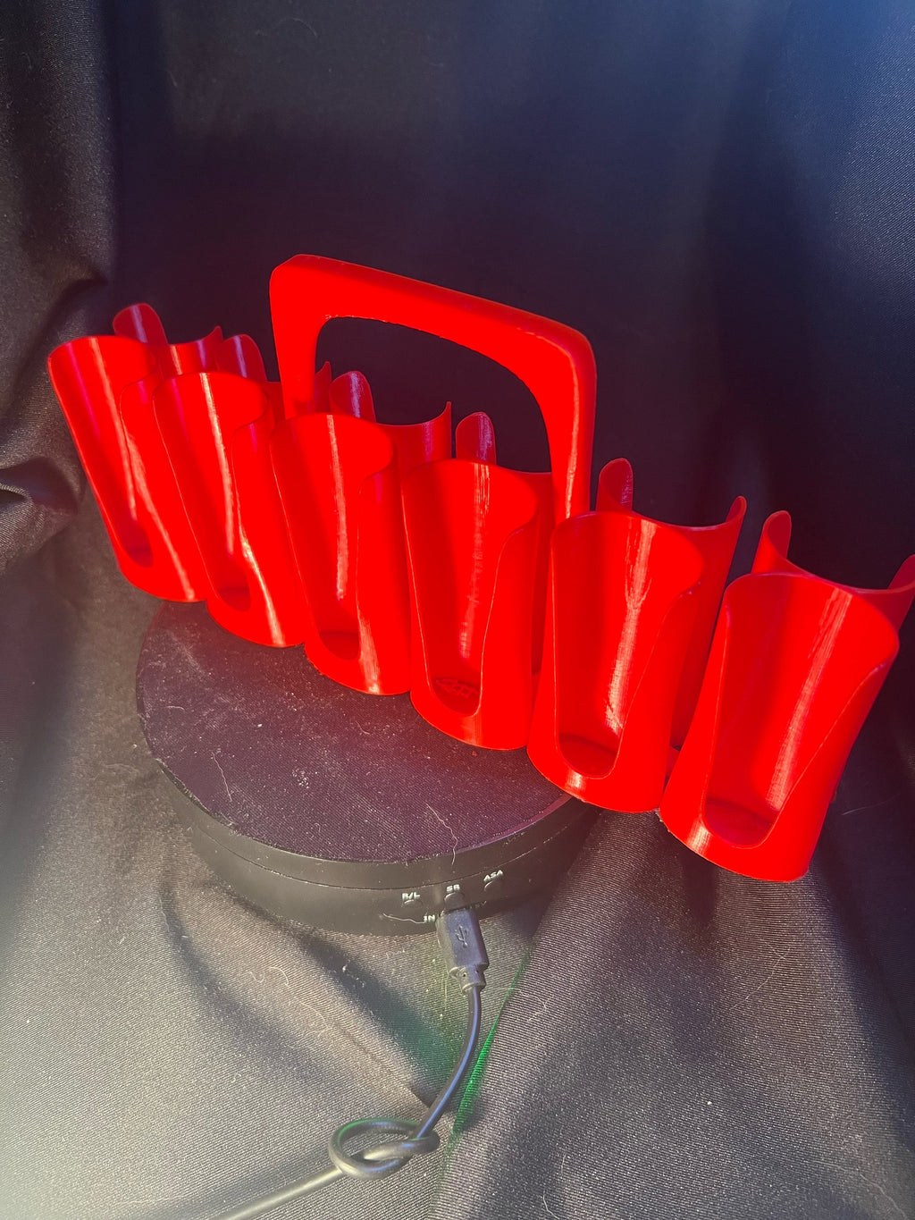 12-Slot Paint Tube Holder: Acrylic or Oil Paint Organizer. For 12 ml or .4 oz tubes.