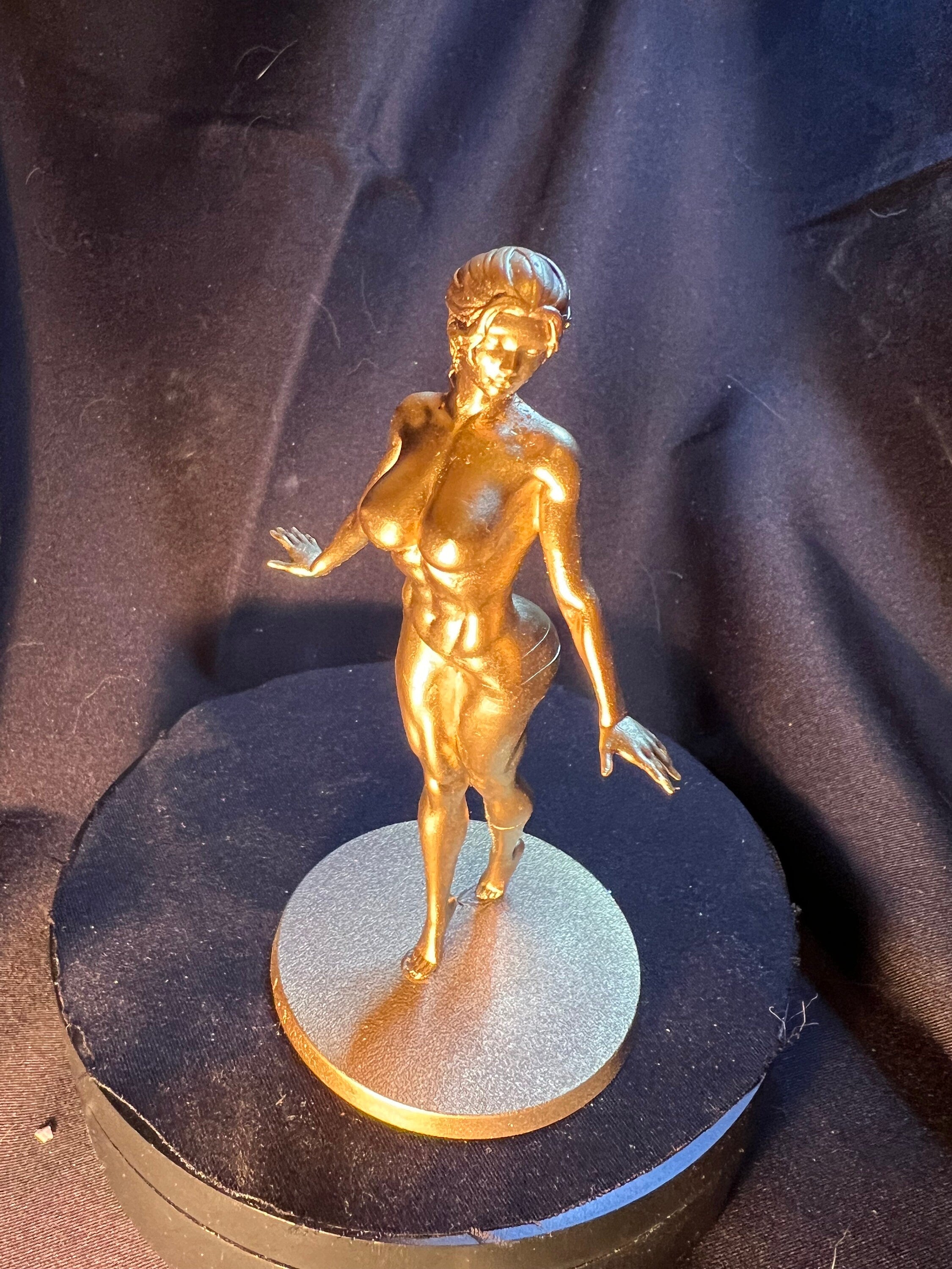 Dancing Woman Figurine, Elegant Pose, 4 inches Tall