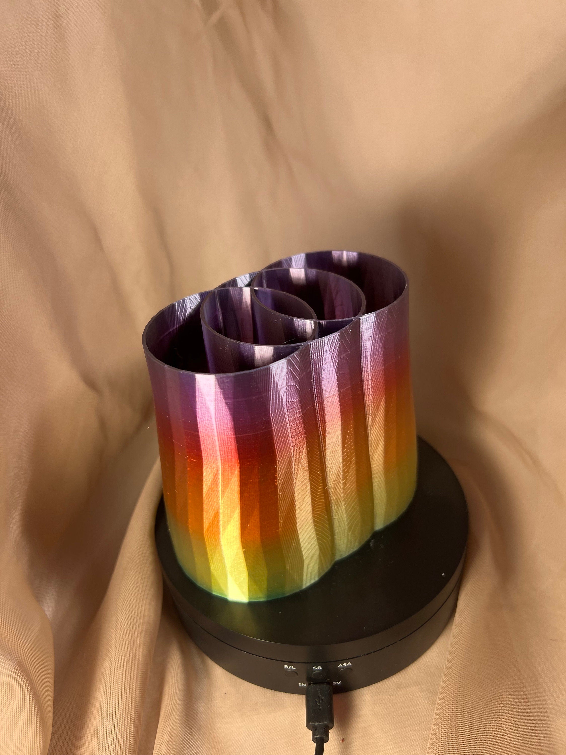 3 way Divided Pencil Holder/ Desktop Pen Holder