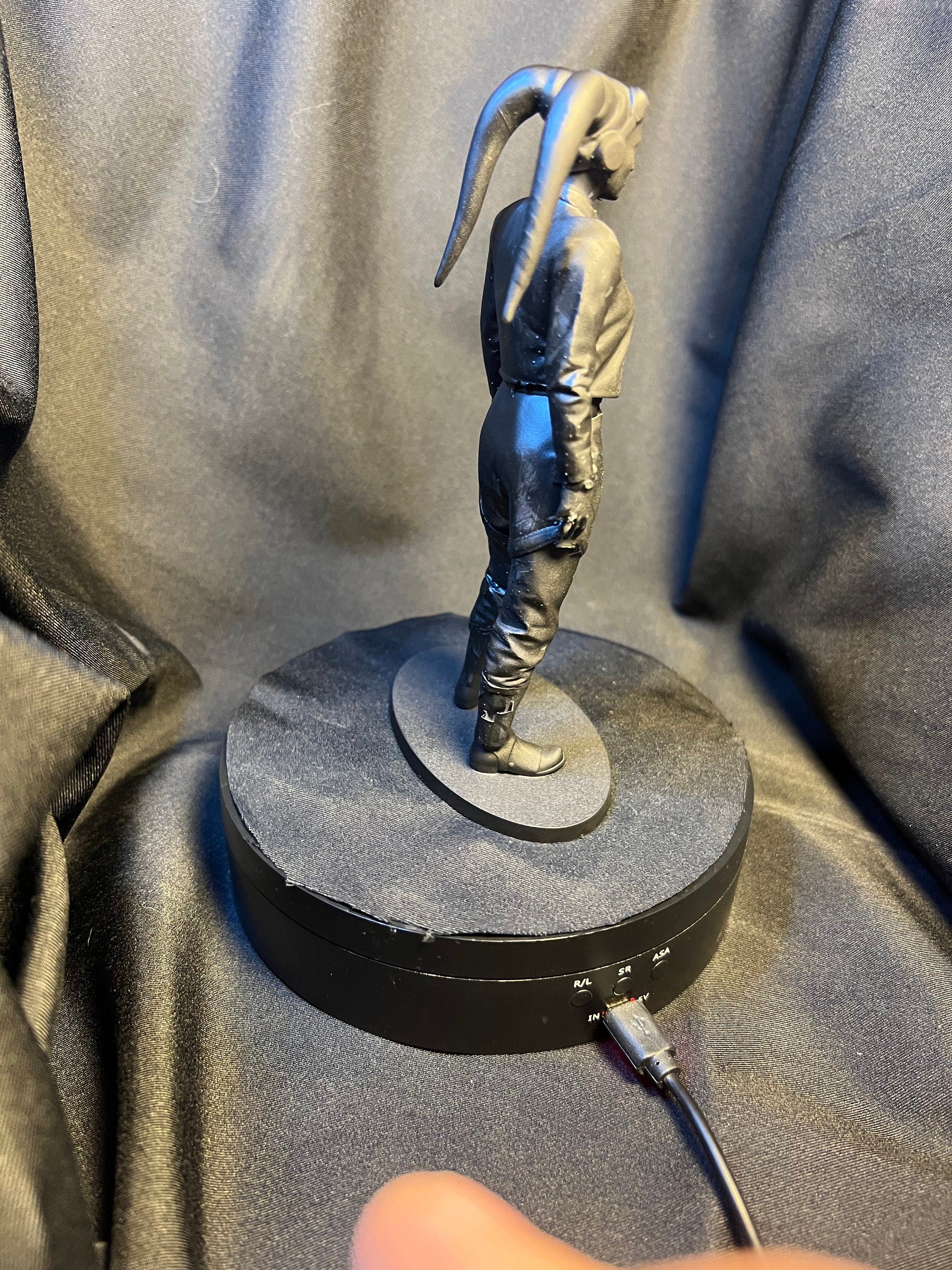 3D Printed Female Space Alien Pilot Figure, Sci-Fi Collectible
