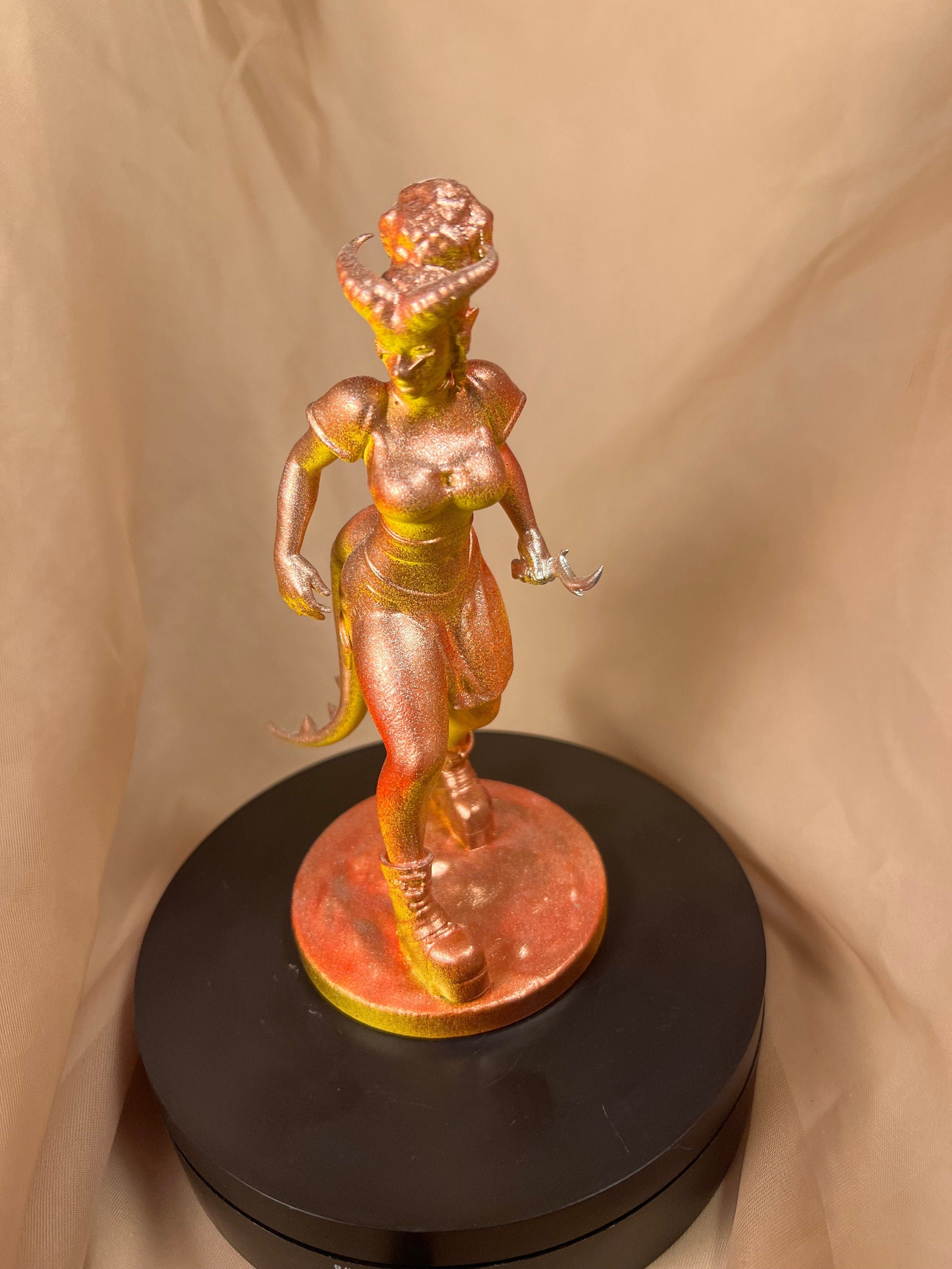Tiefling Mage Figure / Fantasy Minature