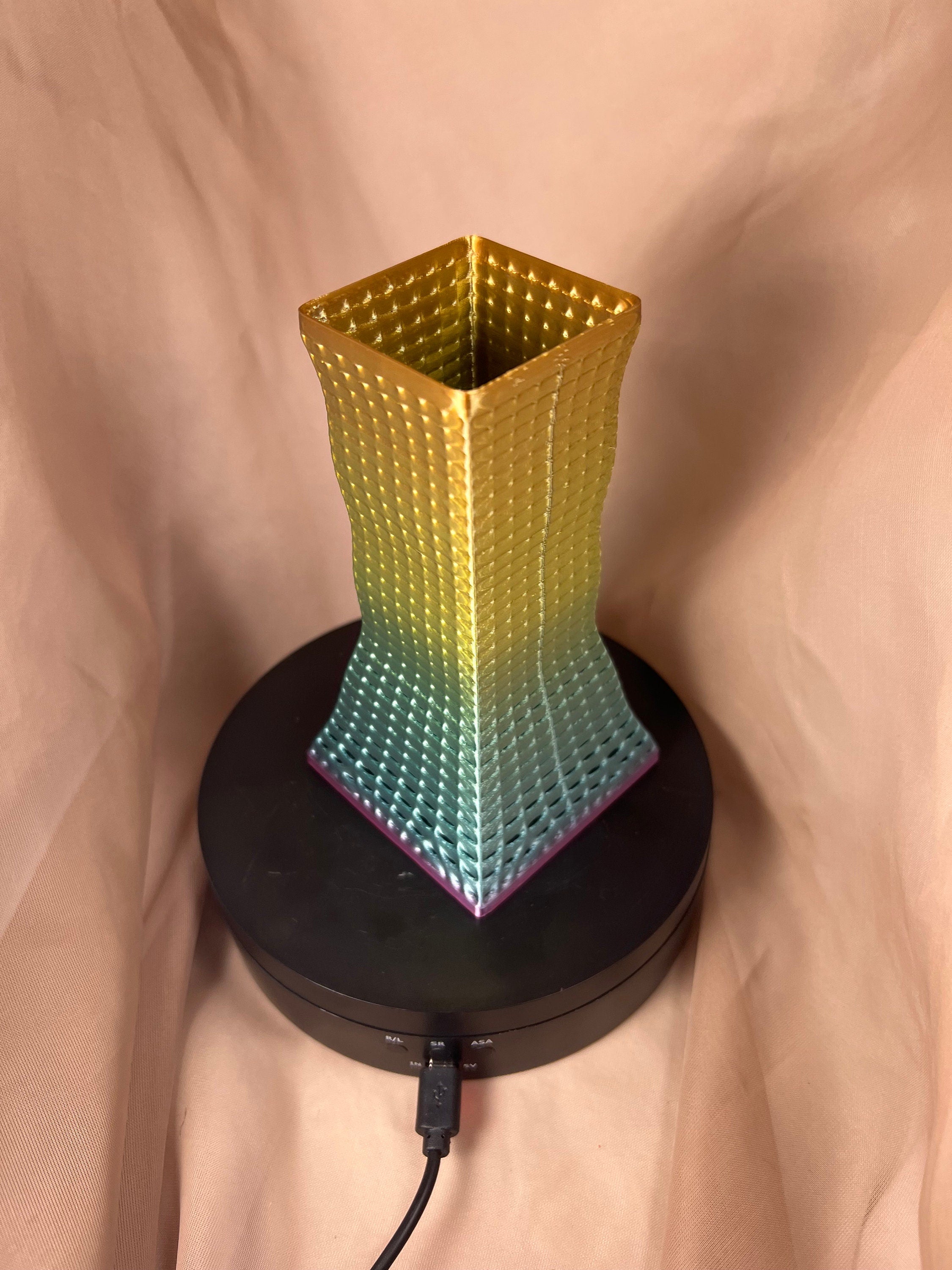 3D Printed Multicolored Vase, Decorative Pencil Holder
