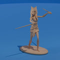 Space Warrior Girl Figure: 3D Printed Fan Art Miniature