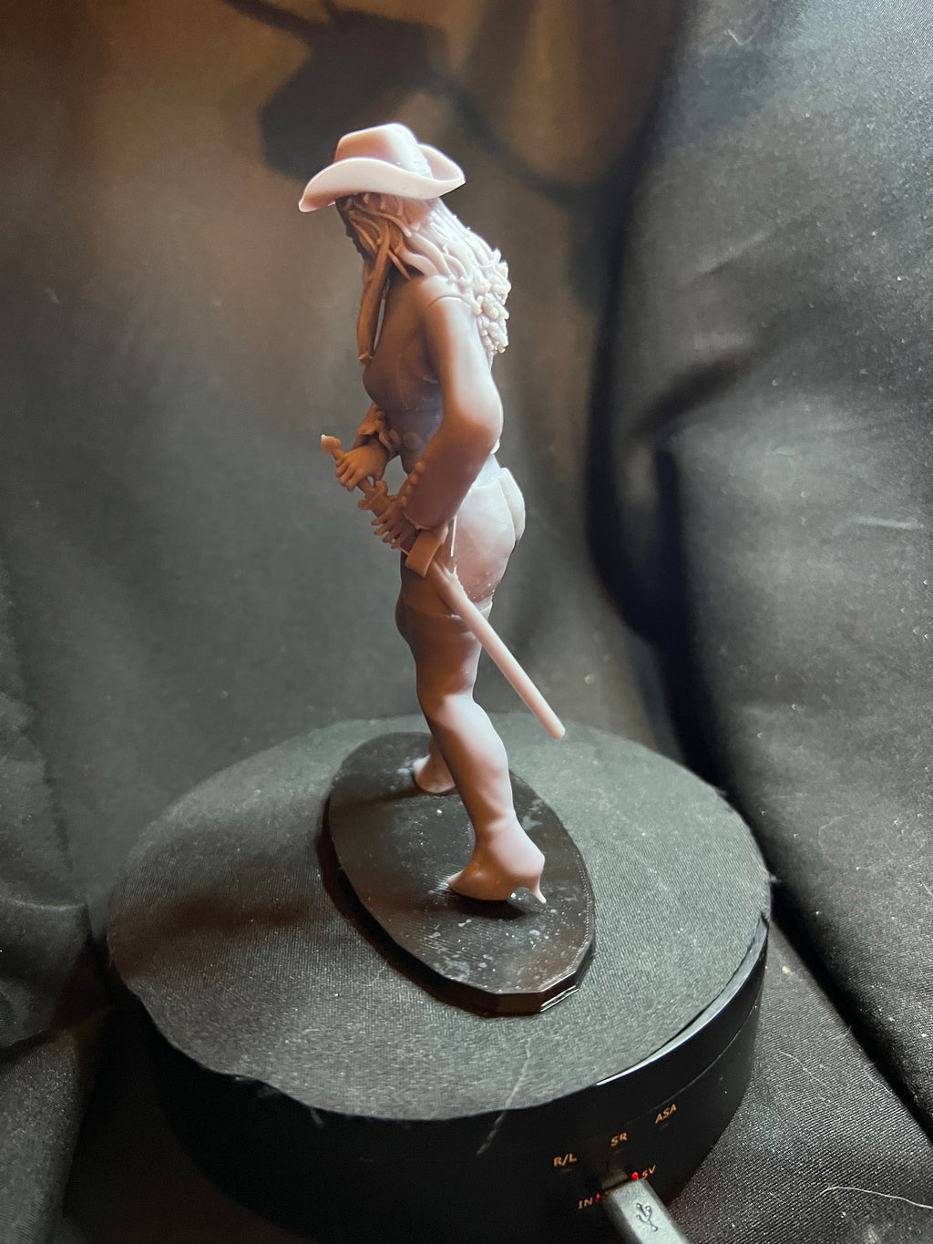 Swashbuckling Girl Figure / Pirate Woman Model