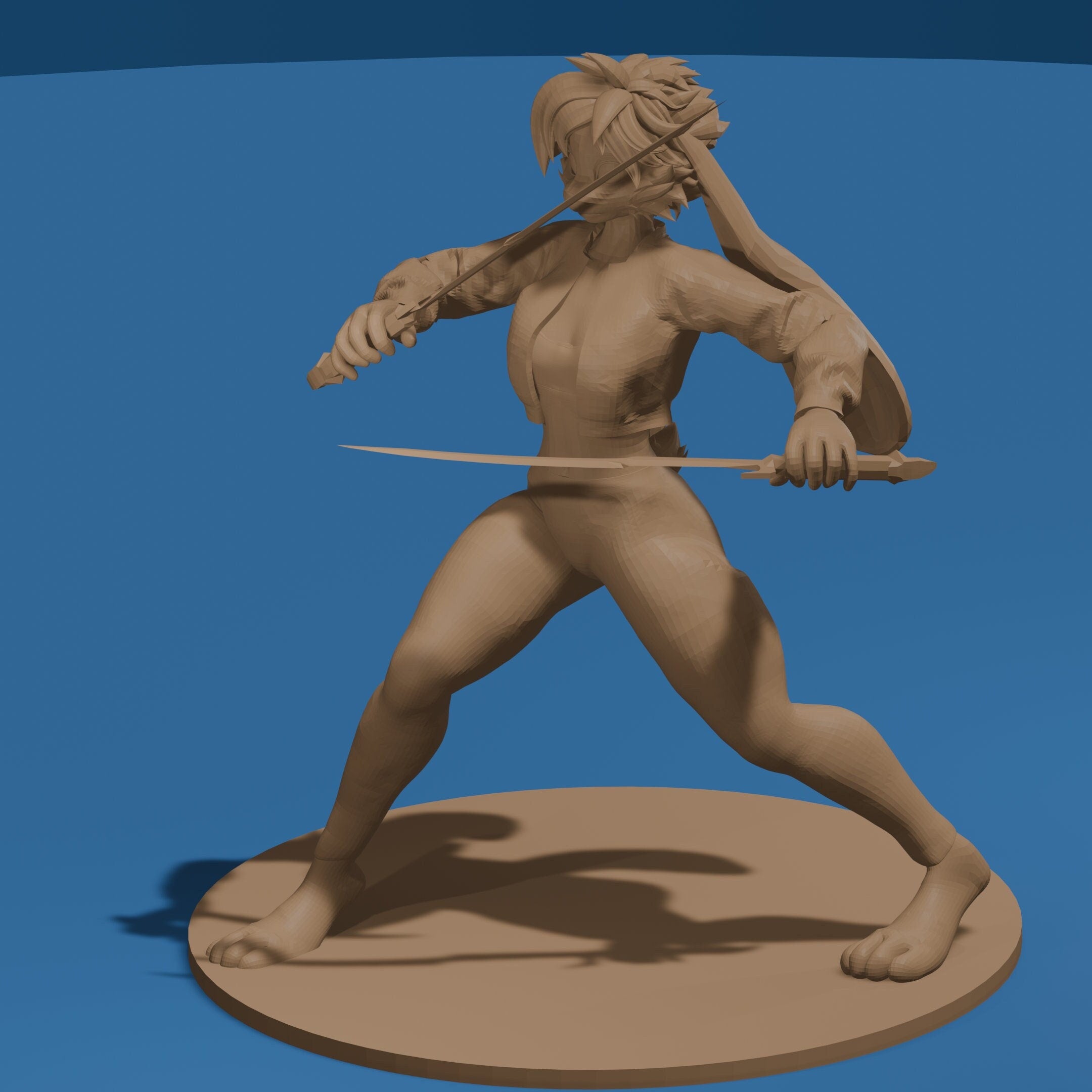 Warrior Rabbit Girl Figure
