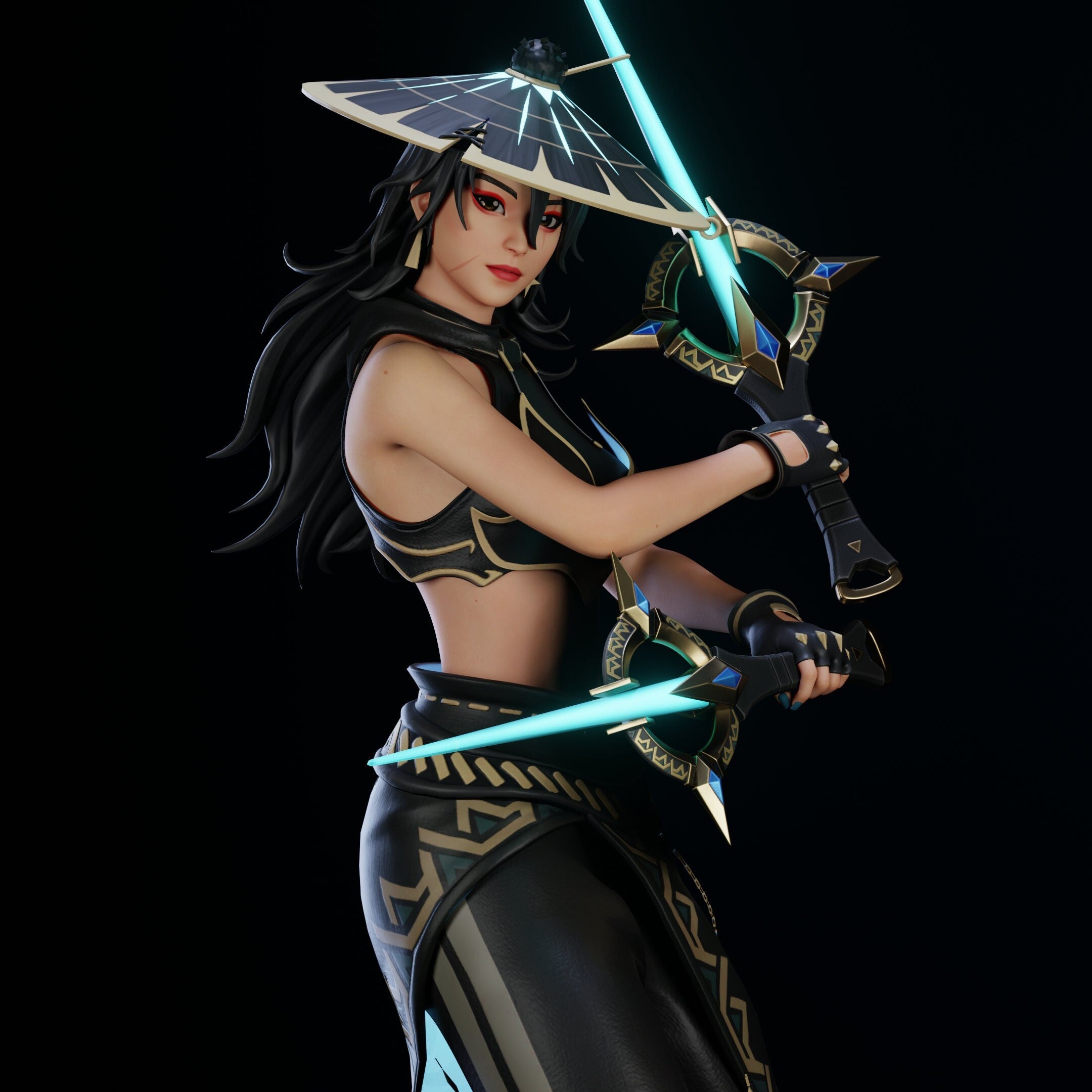 Era Figure / Japanese Fighter Woman Figurine