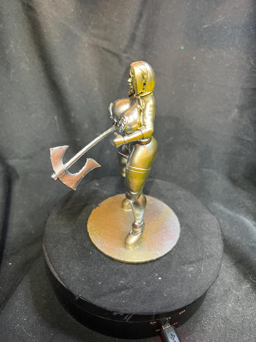Curvy Vampire Woman with an Axe