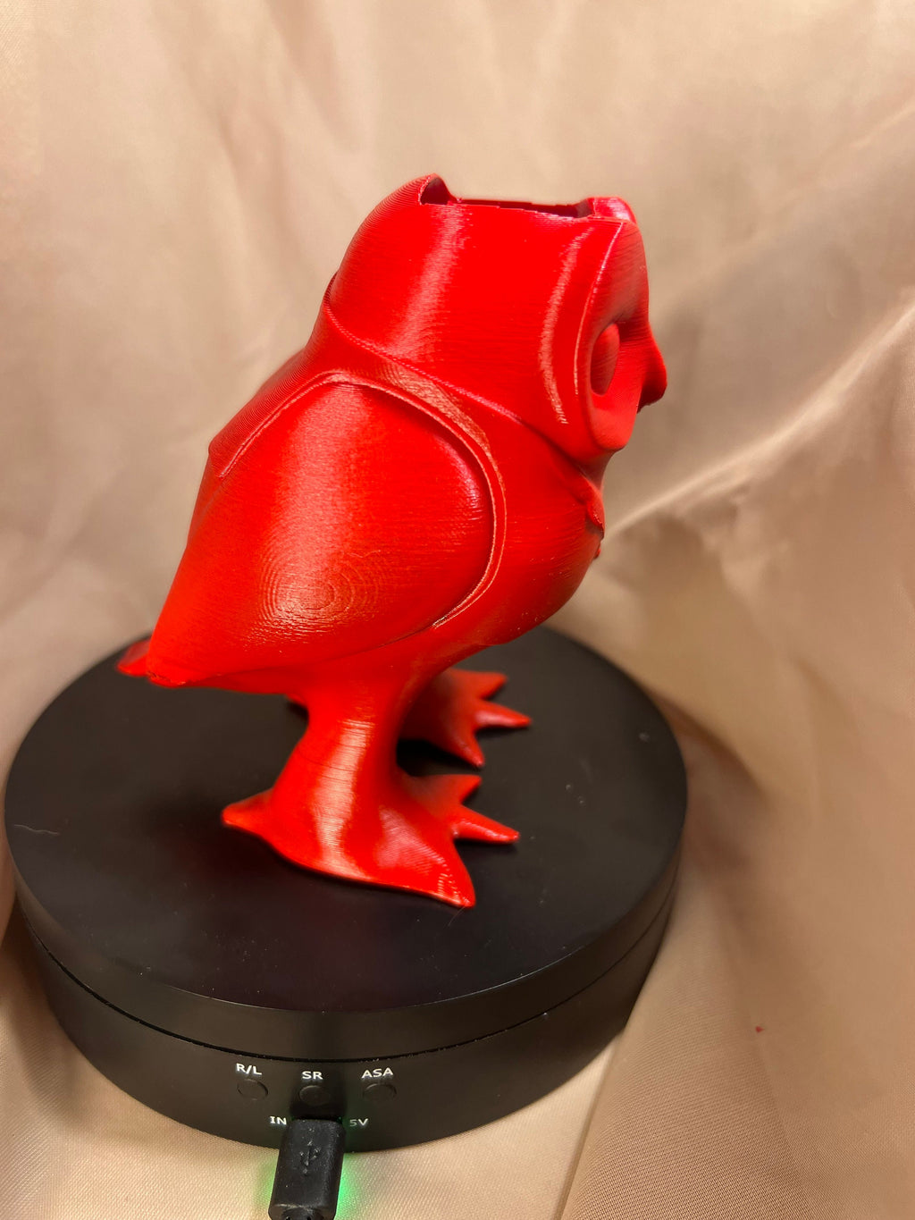 Owl Desk Organizer, Pen Brush Holder, 4.5" Tall