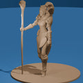 Elf Mage Figure / Elven Wizard Woman Model