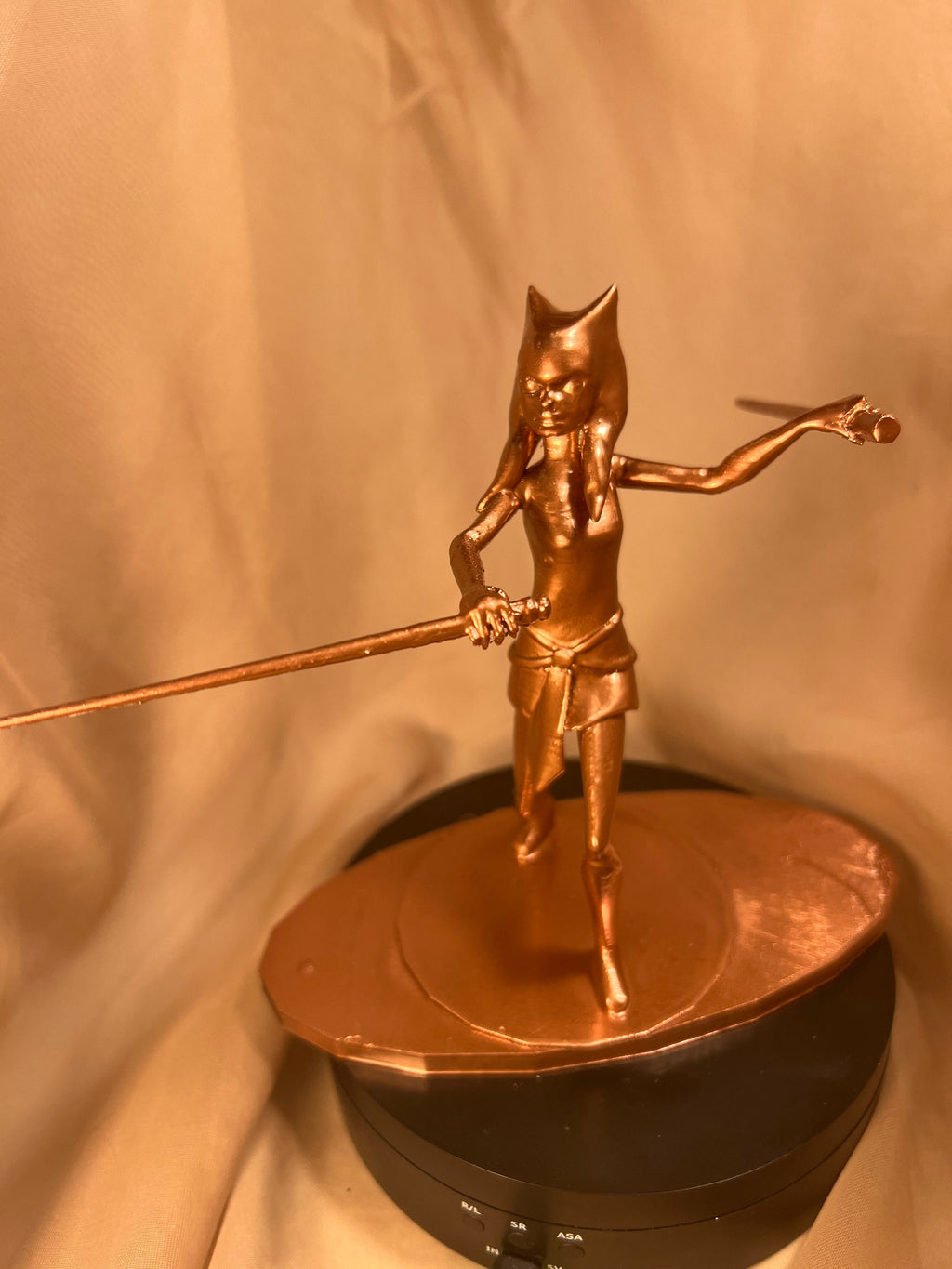Space Warrior Girl Figure: 3D Printed Fan Art Miniature