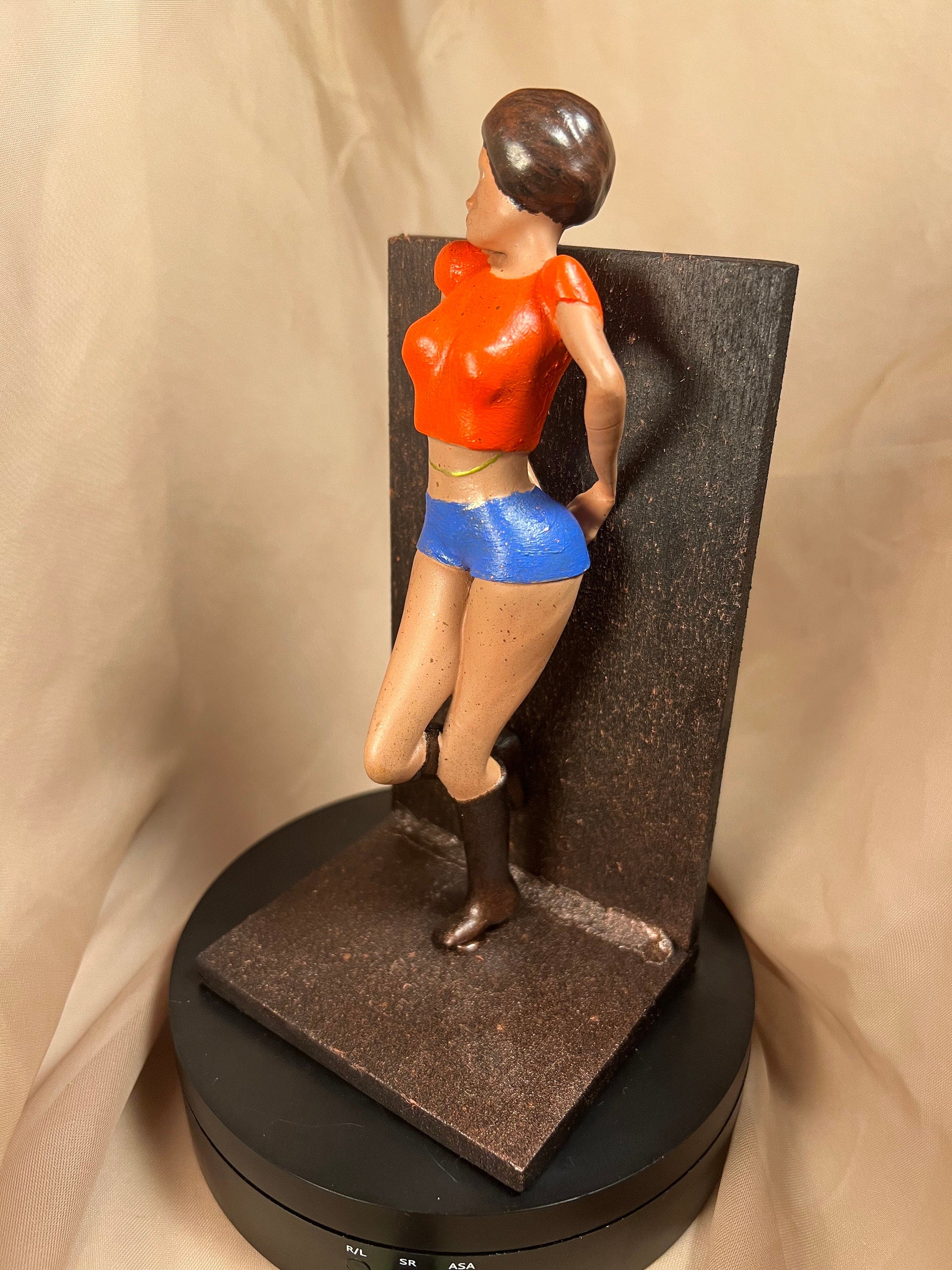 Woman Leaning on Wall