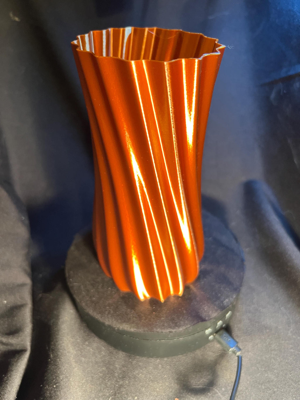 Ribbed Decorative Vase