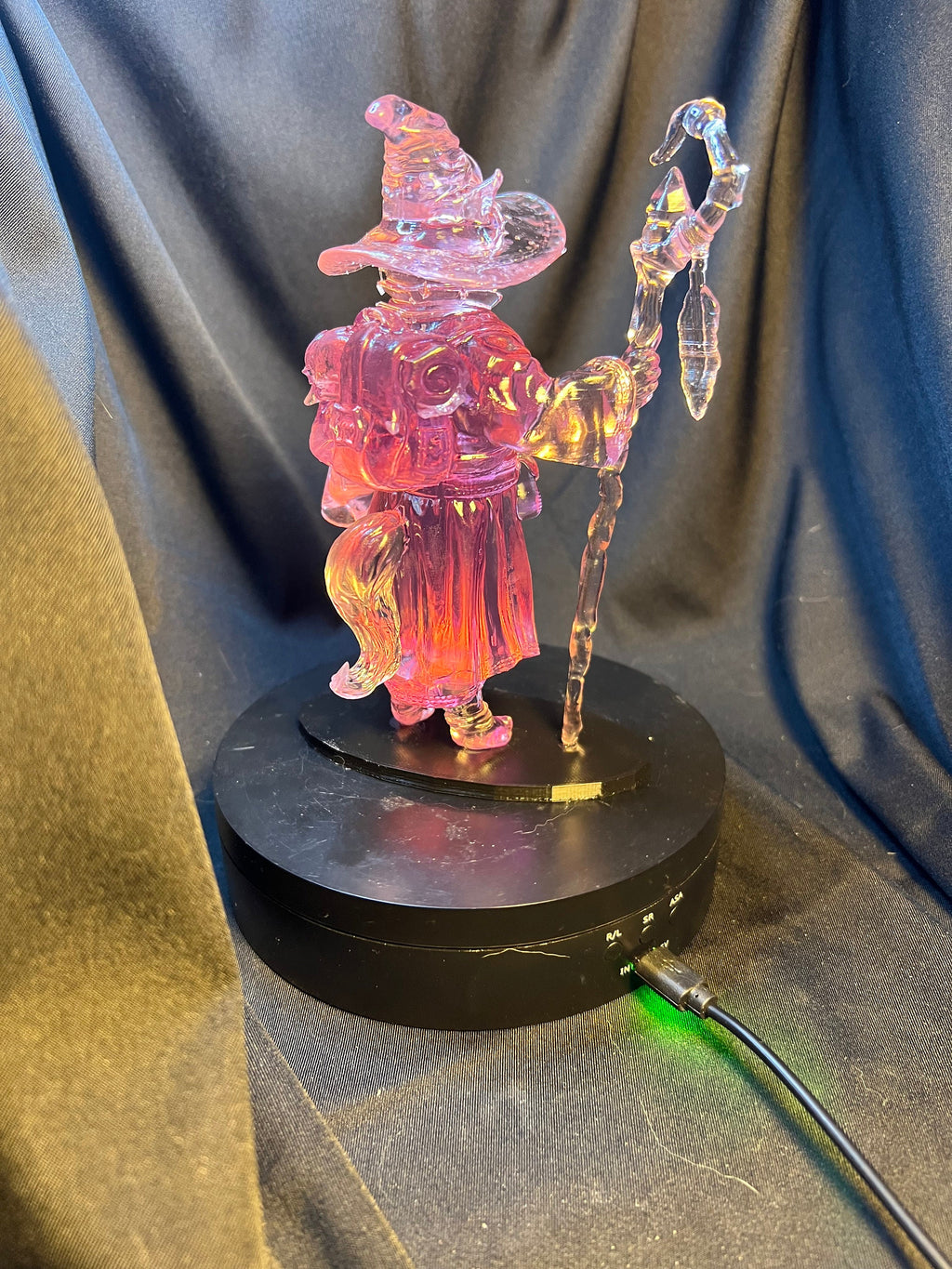 Cat Wizard Figure / Fantasy Mage Figurine
