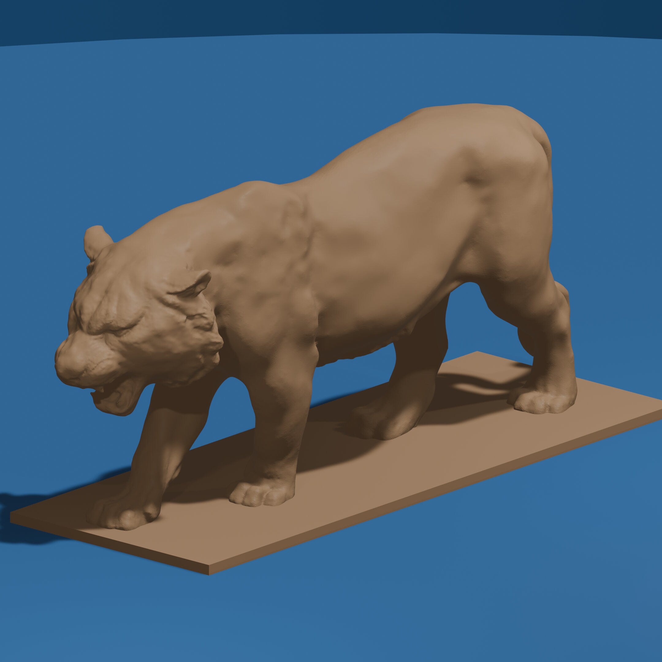 Exquisite Tiger Statue: 3-inch Animal Miniature