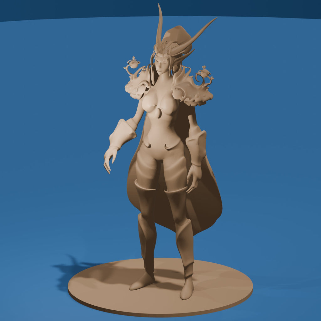 Female Dragonborn Human Form Figure