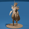 Female Dragonborn Human Form Figure