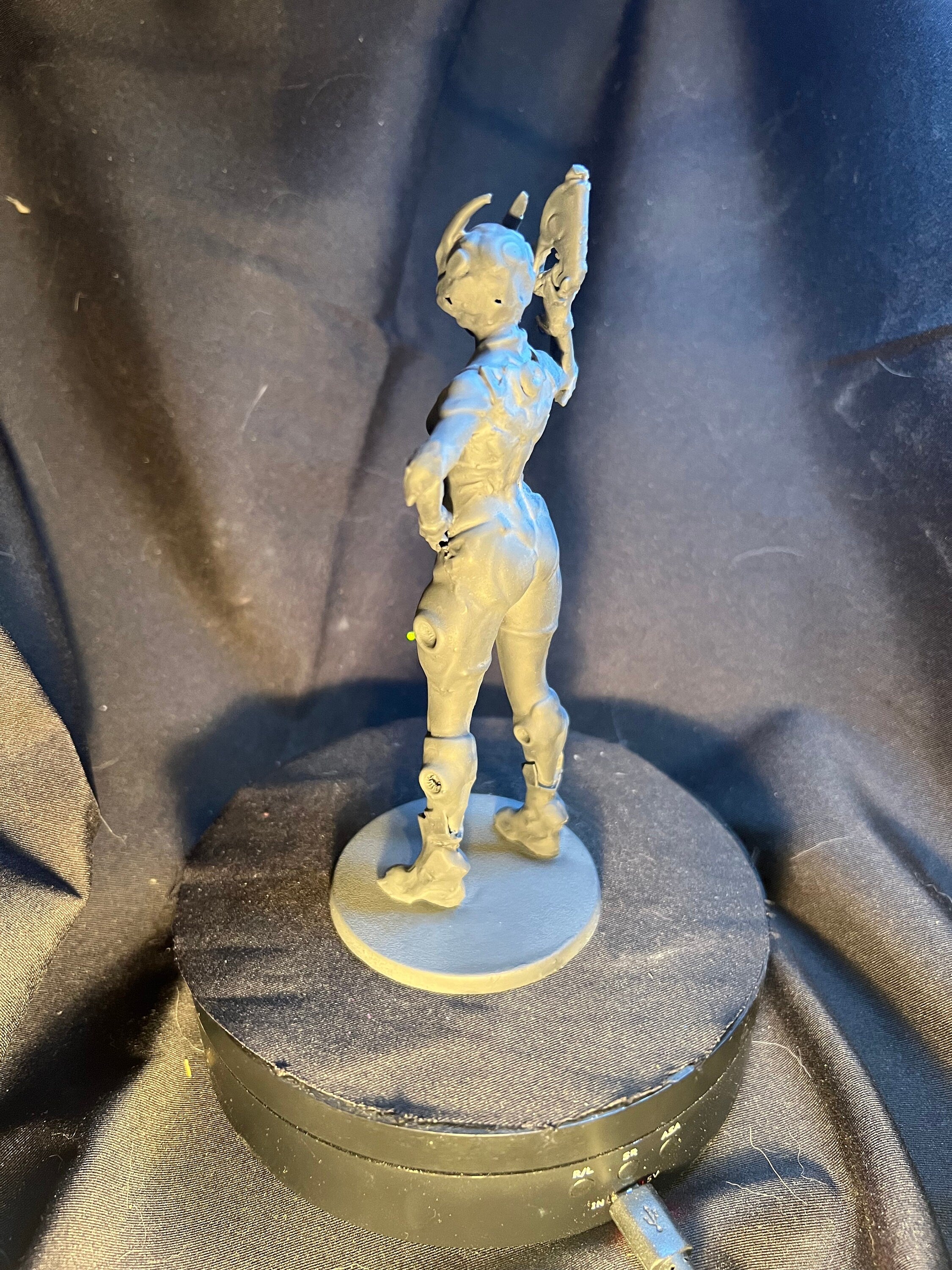 Sci-fi Bunny Figure / Video Game Character
